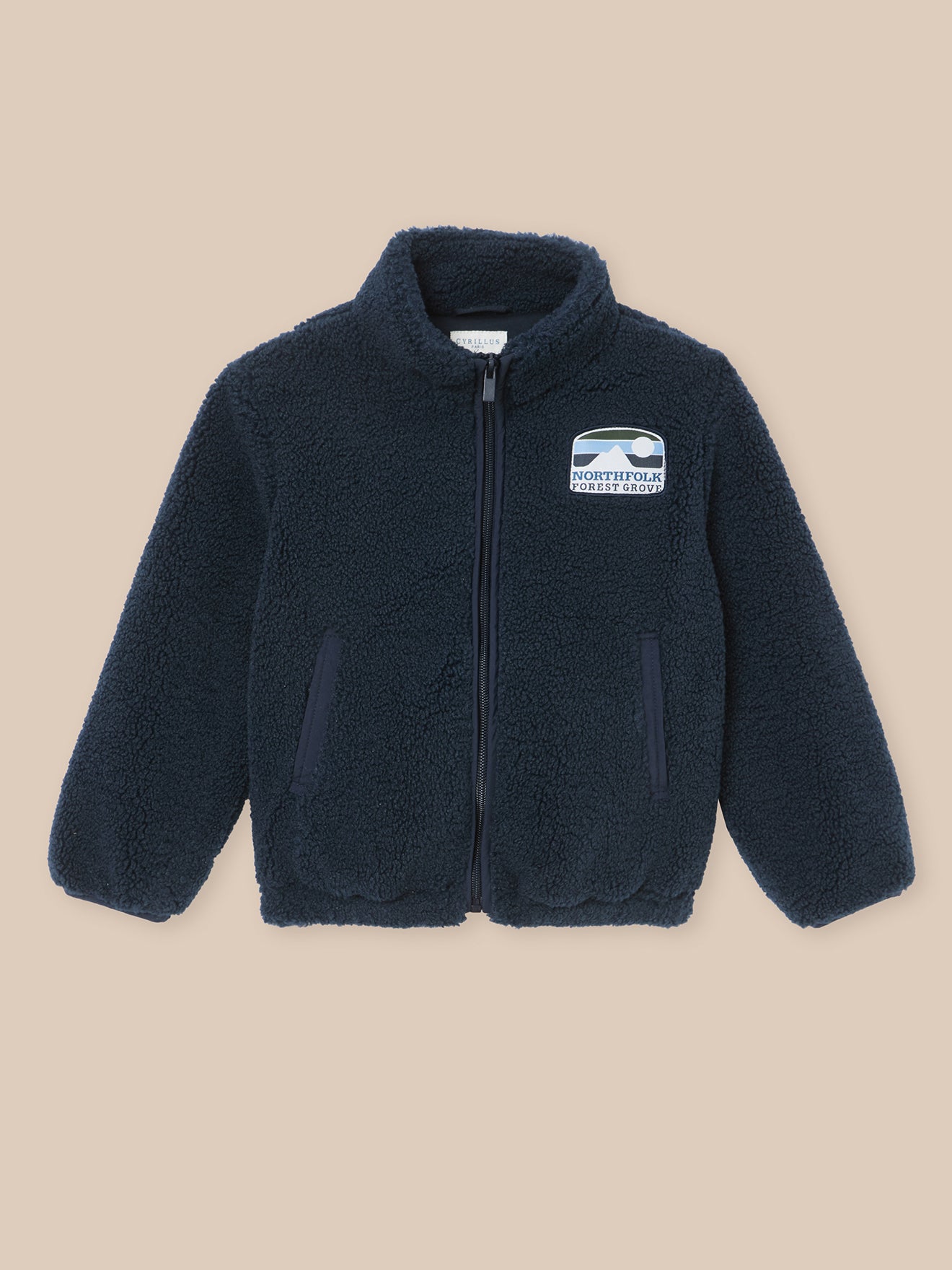Jungen-Cardigan aus Sherpa