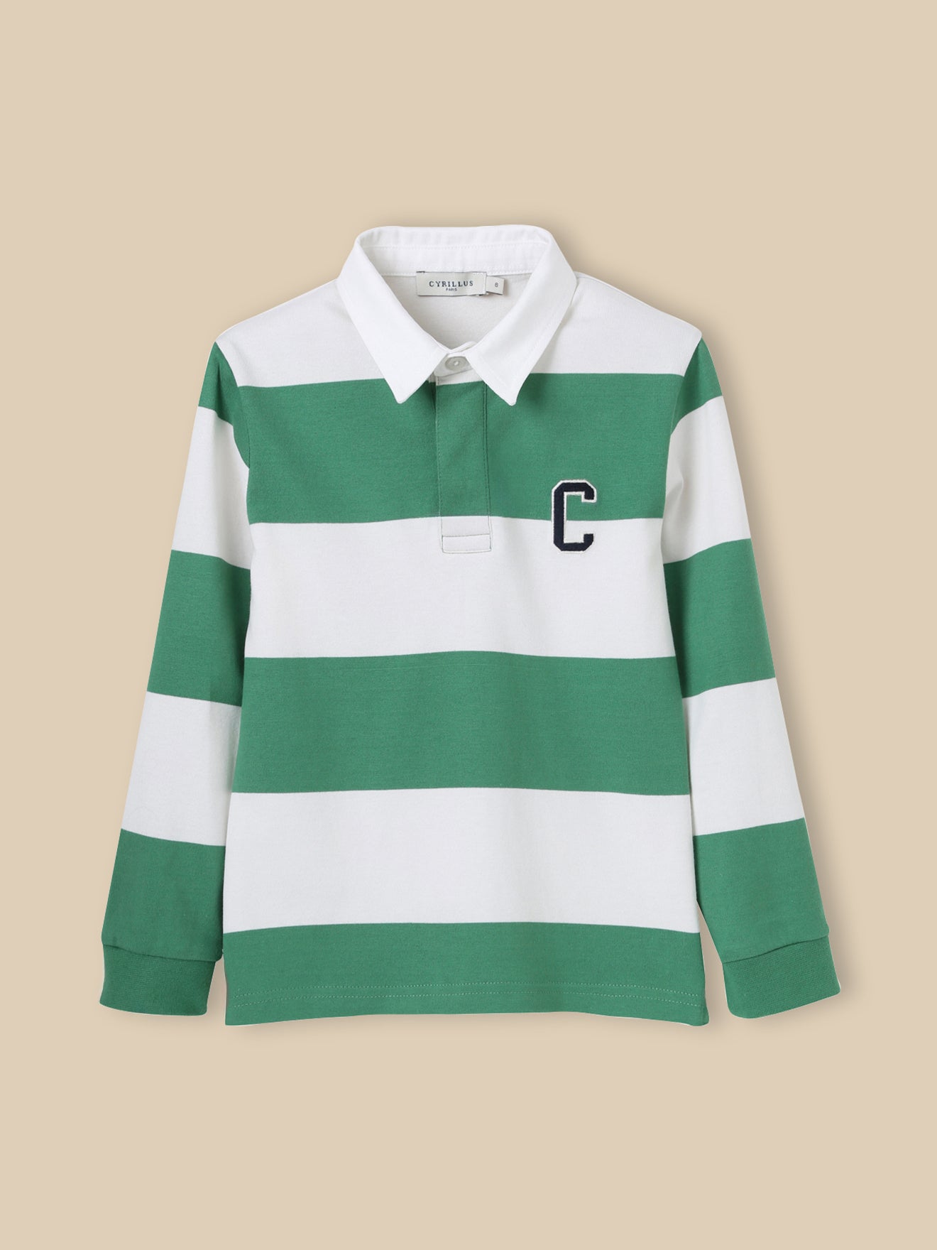 Jungen Rugby-Shirt mit Polokragen – Bio-Baumwolle