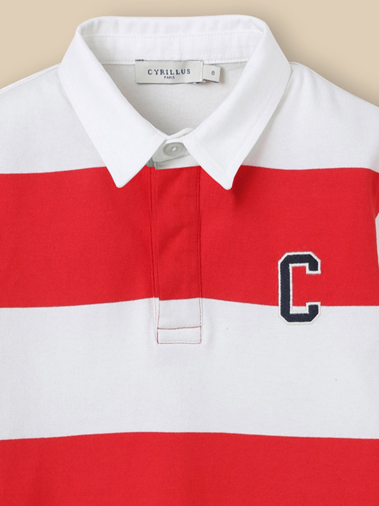Jungen Rugby-Shirt mit Polokragen – Bio-Baumwolle