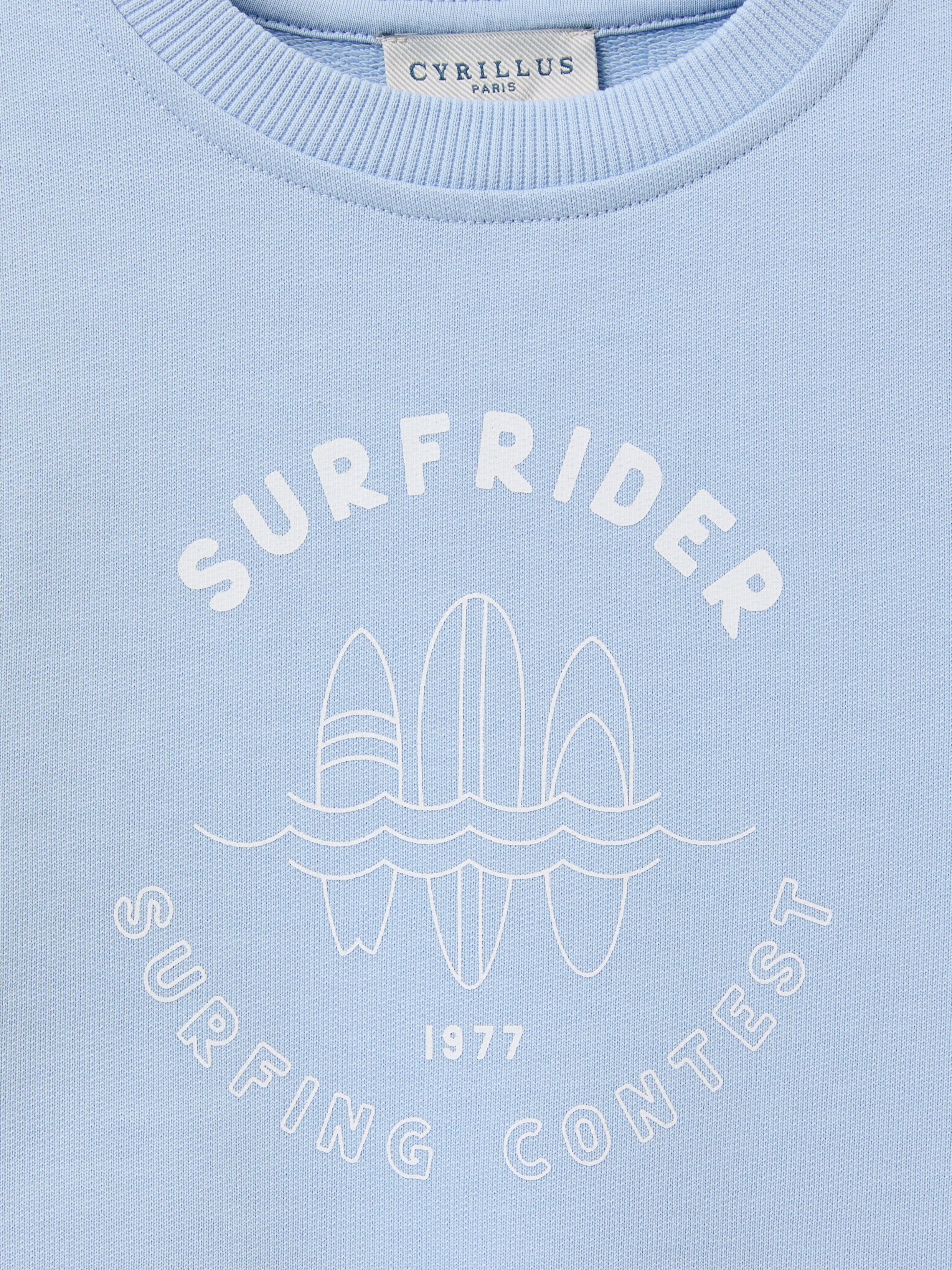 Jungen-Sweatshirt im Surf-Look – Bio-Baumwolle
