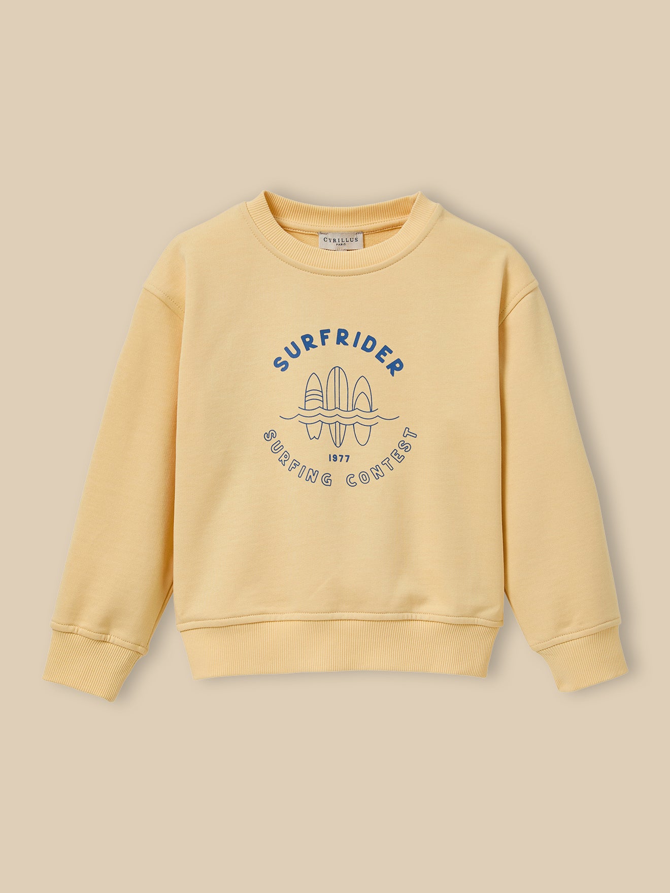 Jungen-Sweatshirt im Surf-Look – Bio-Baumwolle