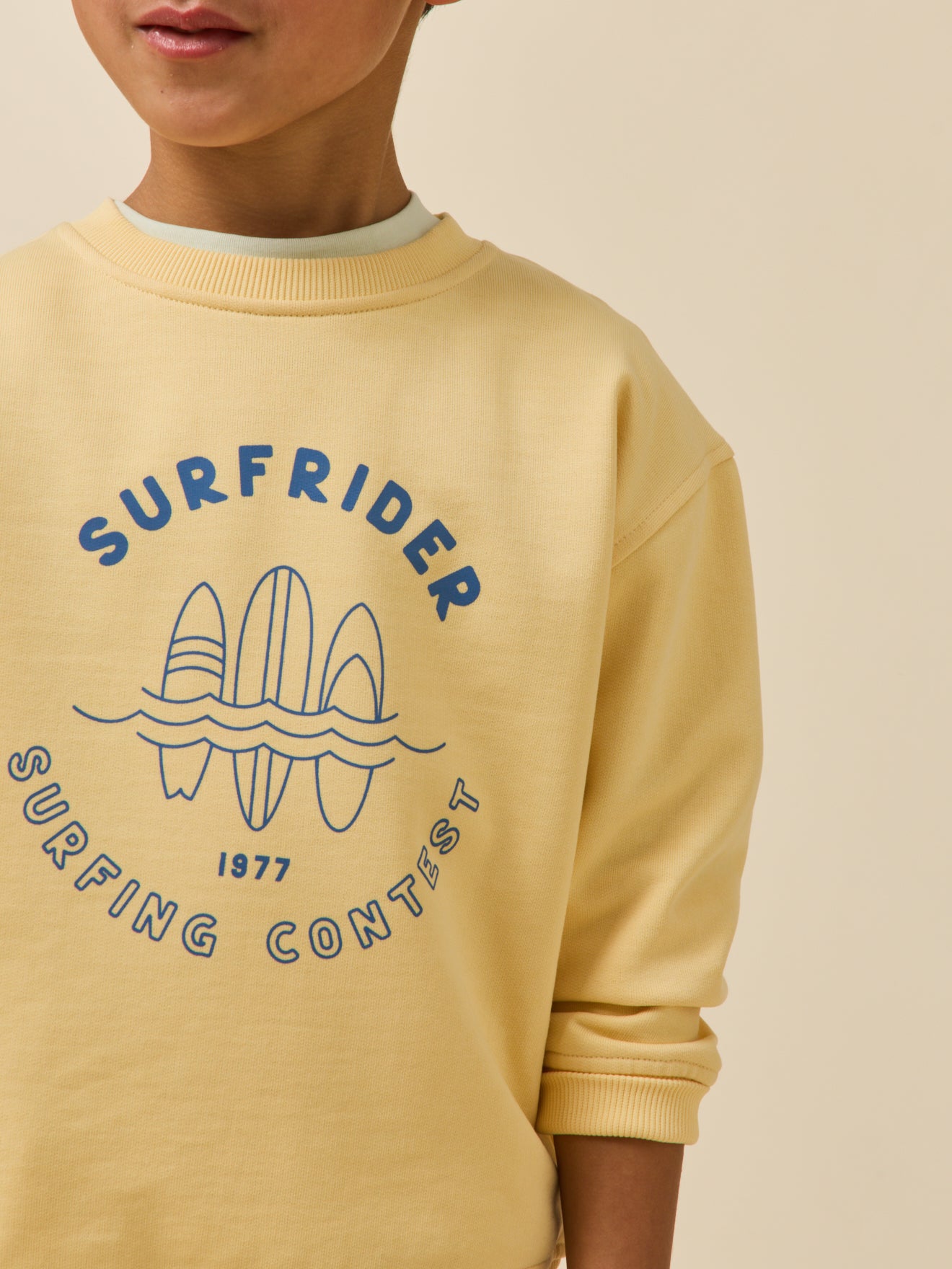 Jungen-Sweatshirt im Surf-Look – Bio-Baumwolle