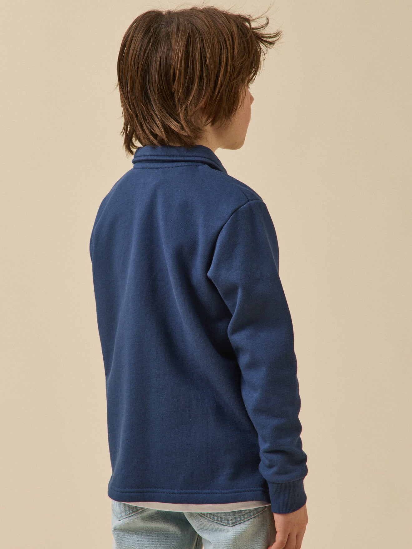 Jungen Polo-Sweatshirt – Bio-Baumwolle