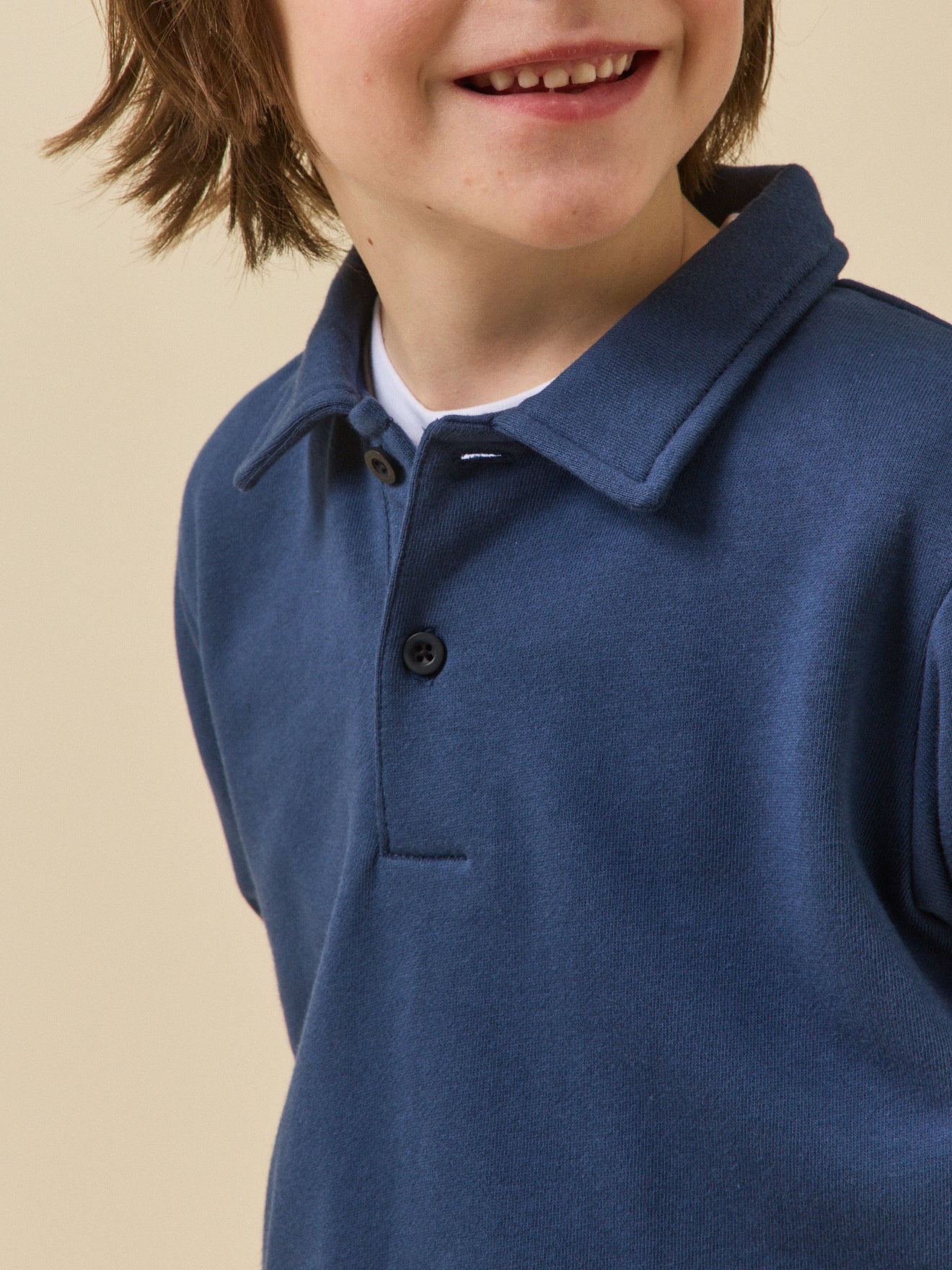 Jungen Polo-Sweatshirt – Bio-Baumwolle