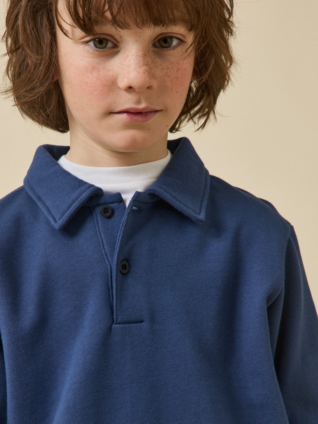 Jungen Polo-Sweatshirt – Bio-Baumwolle