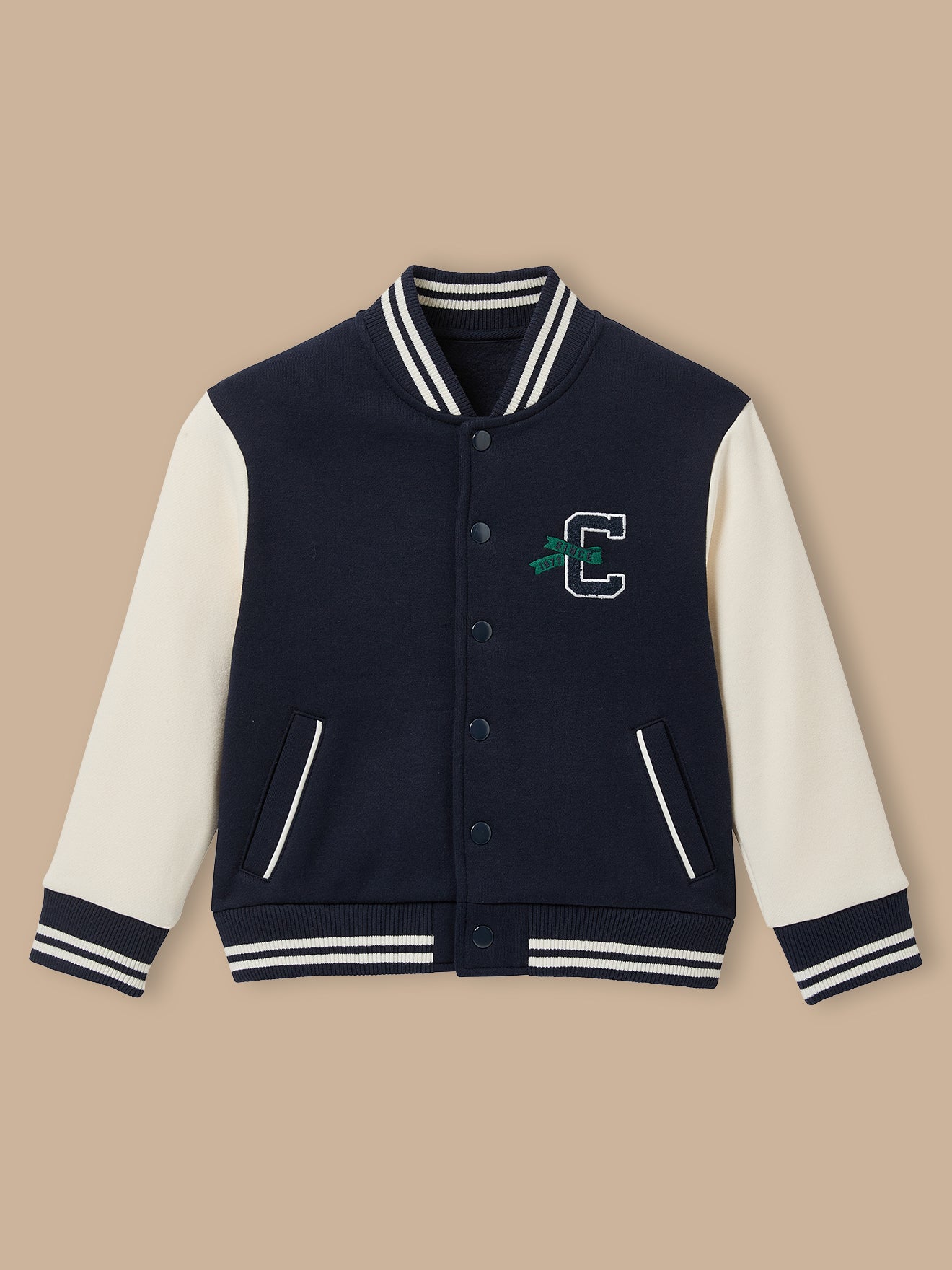Jungen Teddy-Blouson mit Stickerei