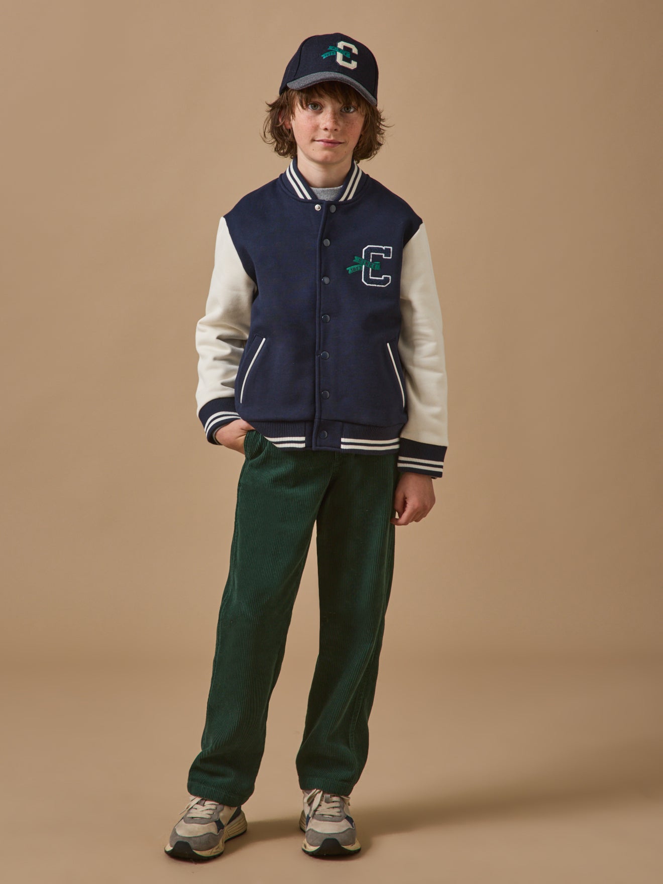 Jungen Teddy-Blouson mit Stickerei