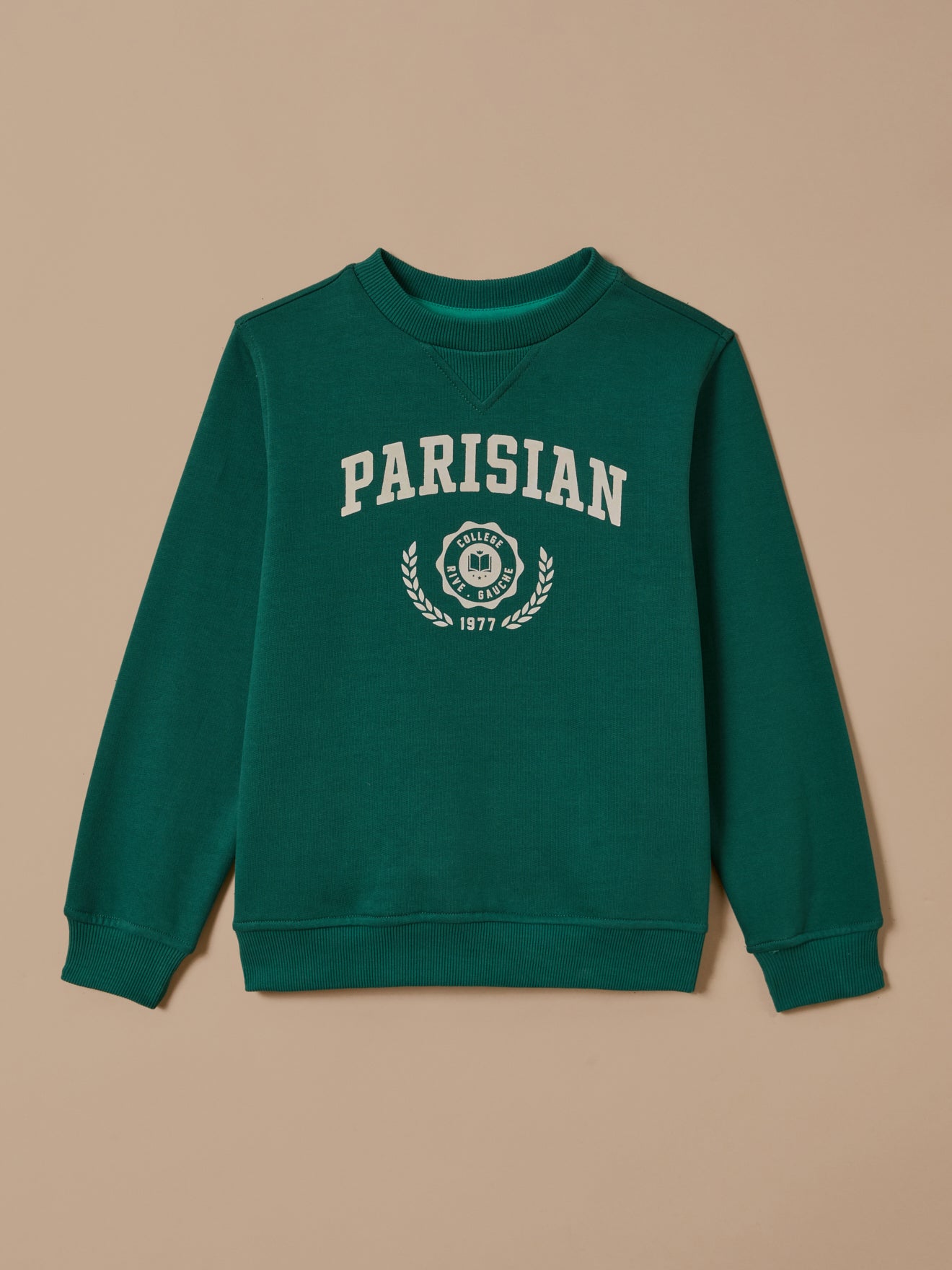 Jungen-Sweatshirt mit Druckmotiv – Bio-Baumwolle