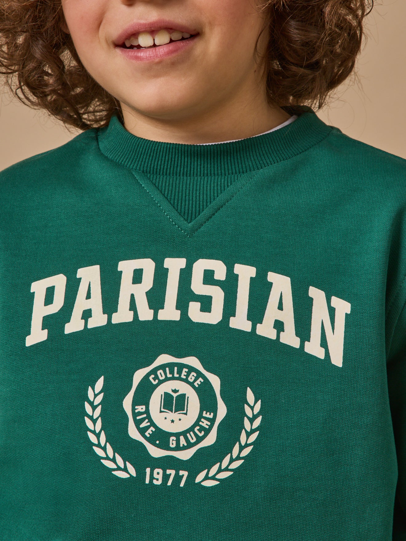 Jungen-Sweatshirt mit Druckmotiv – Bio-Baumwolle