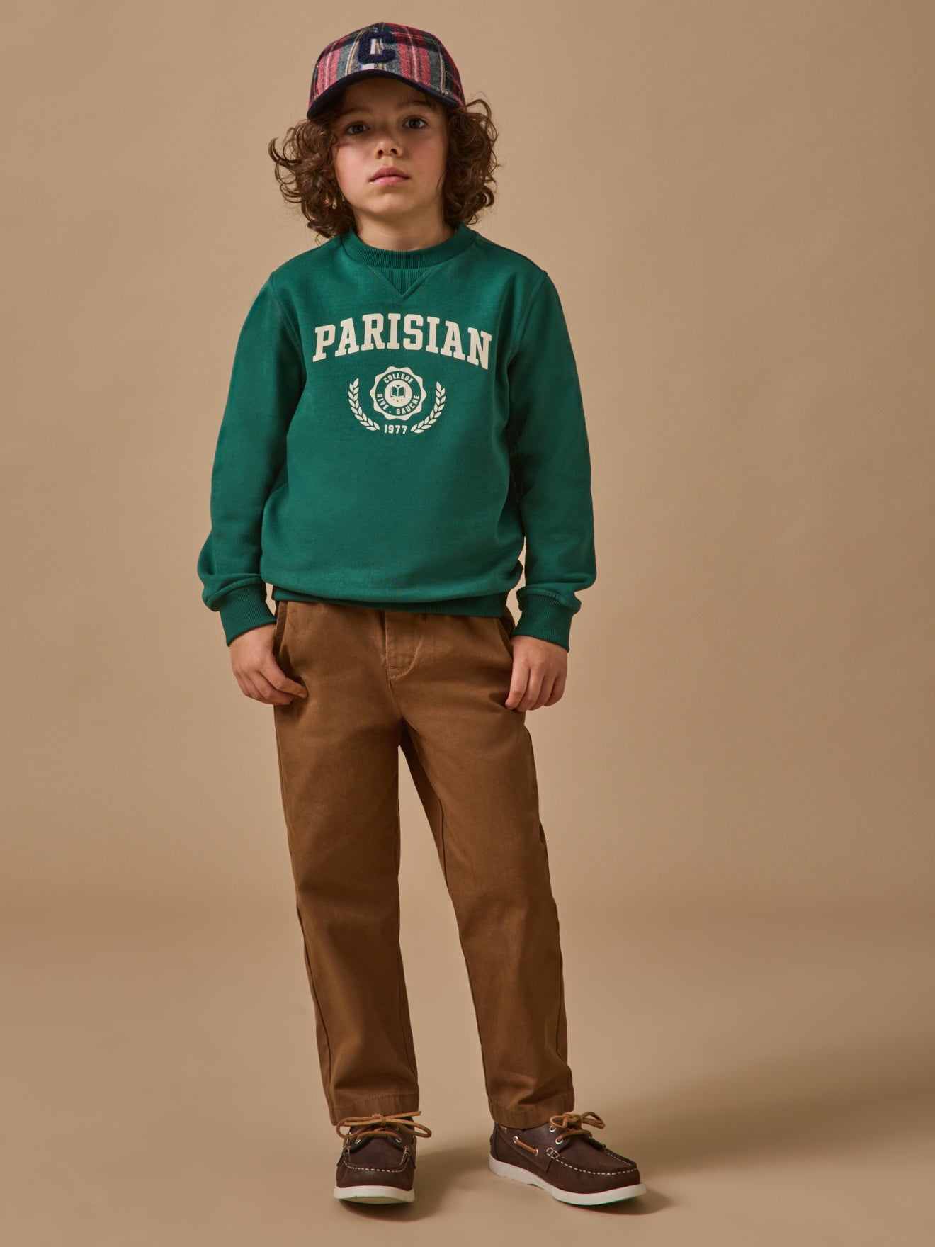 Jungen-Sweatshirt mit Druckmotiv – Bio-Baumwolle