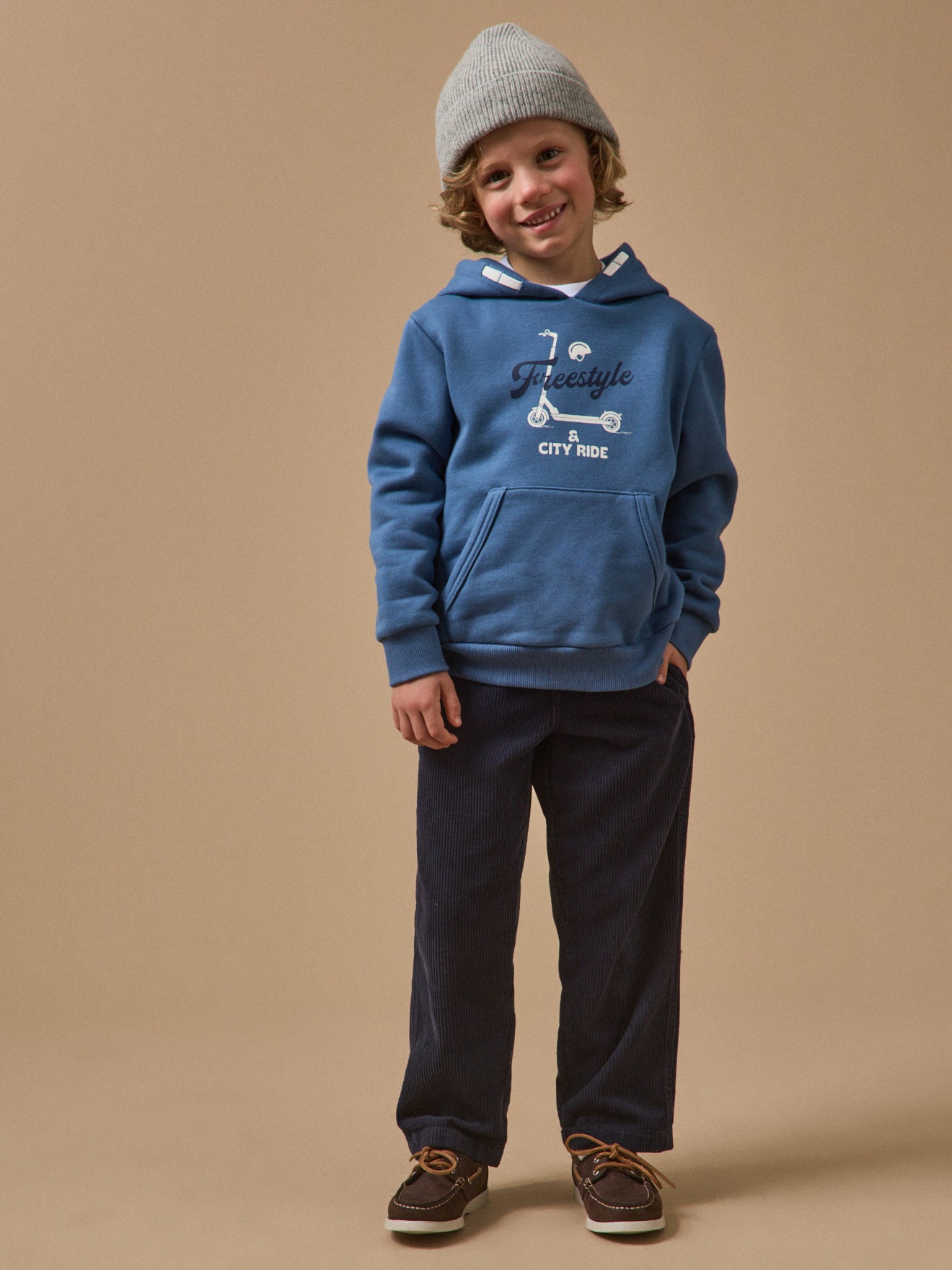 Jungen-Sweatshirt mit Kapuze