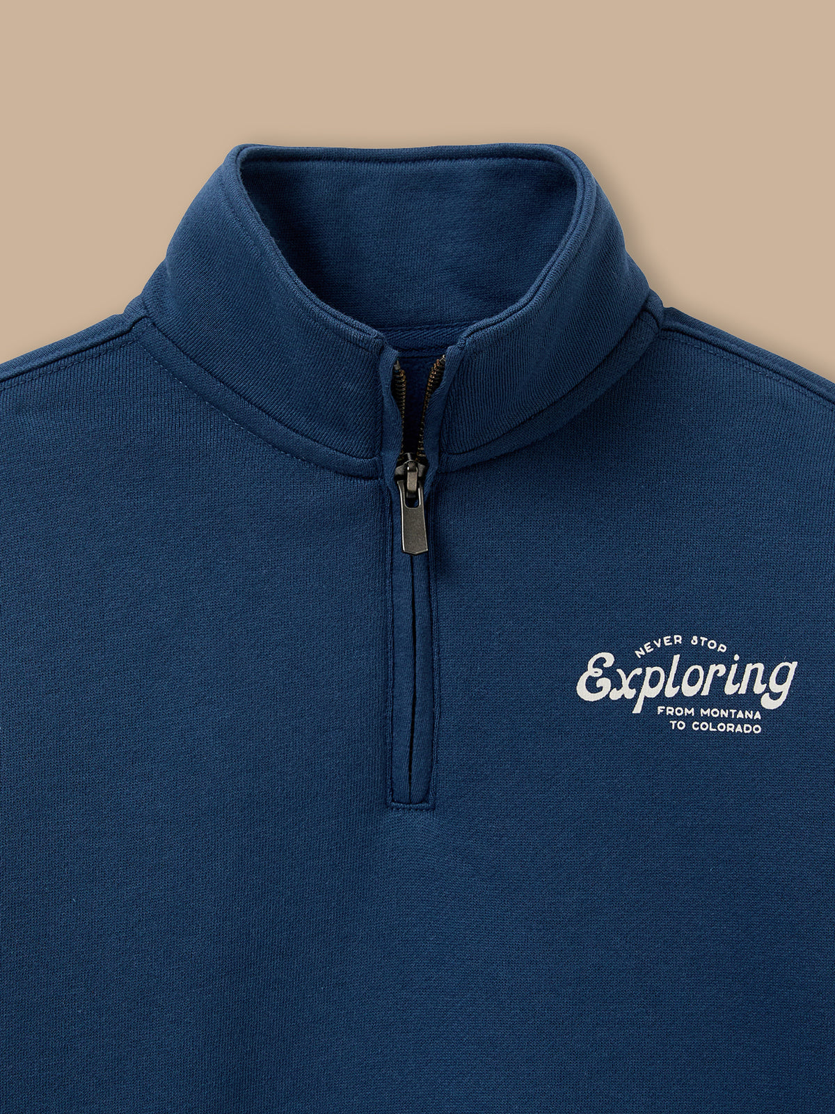 Jungen-Sweatshirt mit Stehkragen