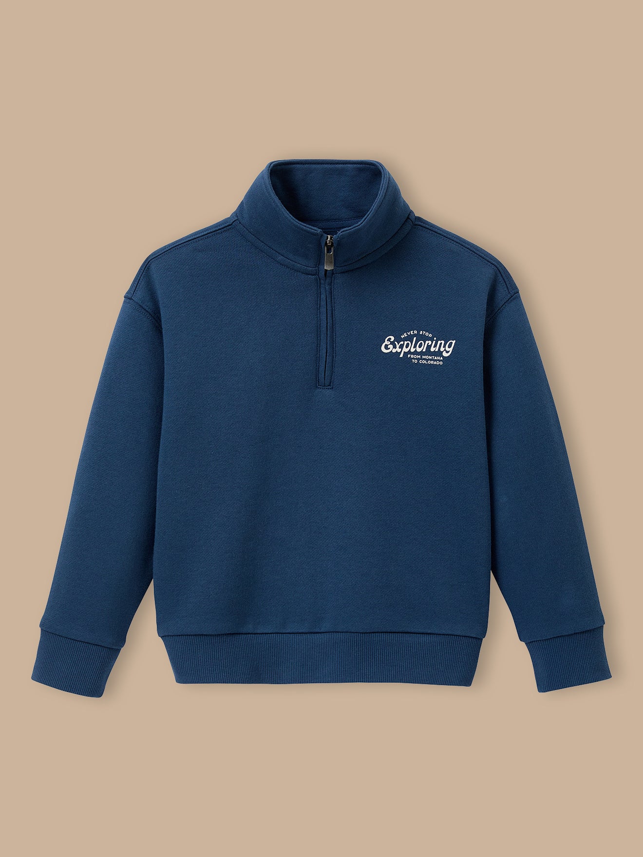 Jungen-Sweatshirt mit Stehkragen