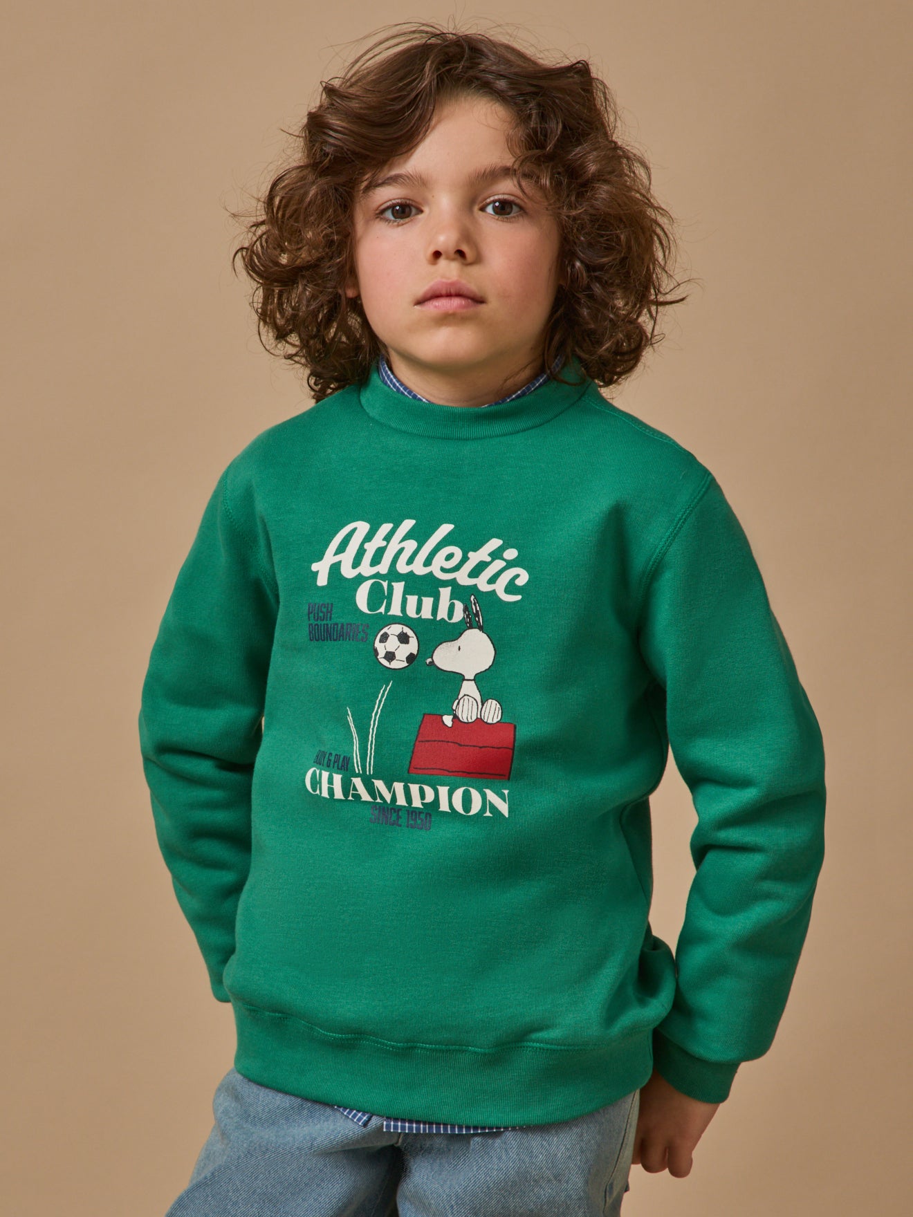 Kinder-Sweatshirt Cyrillus X PEANUTS™ – « Snoopy » Kollektion