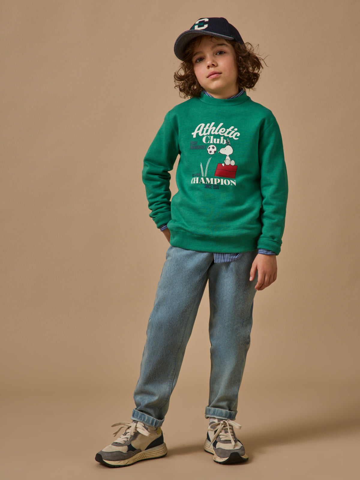 Kinder-Sweatshirt Cyrillus X PEANUTS™ – « Snoopy » Kollektion