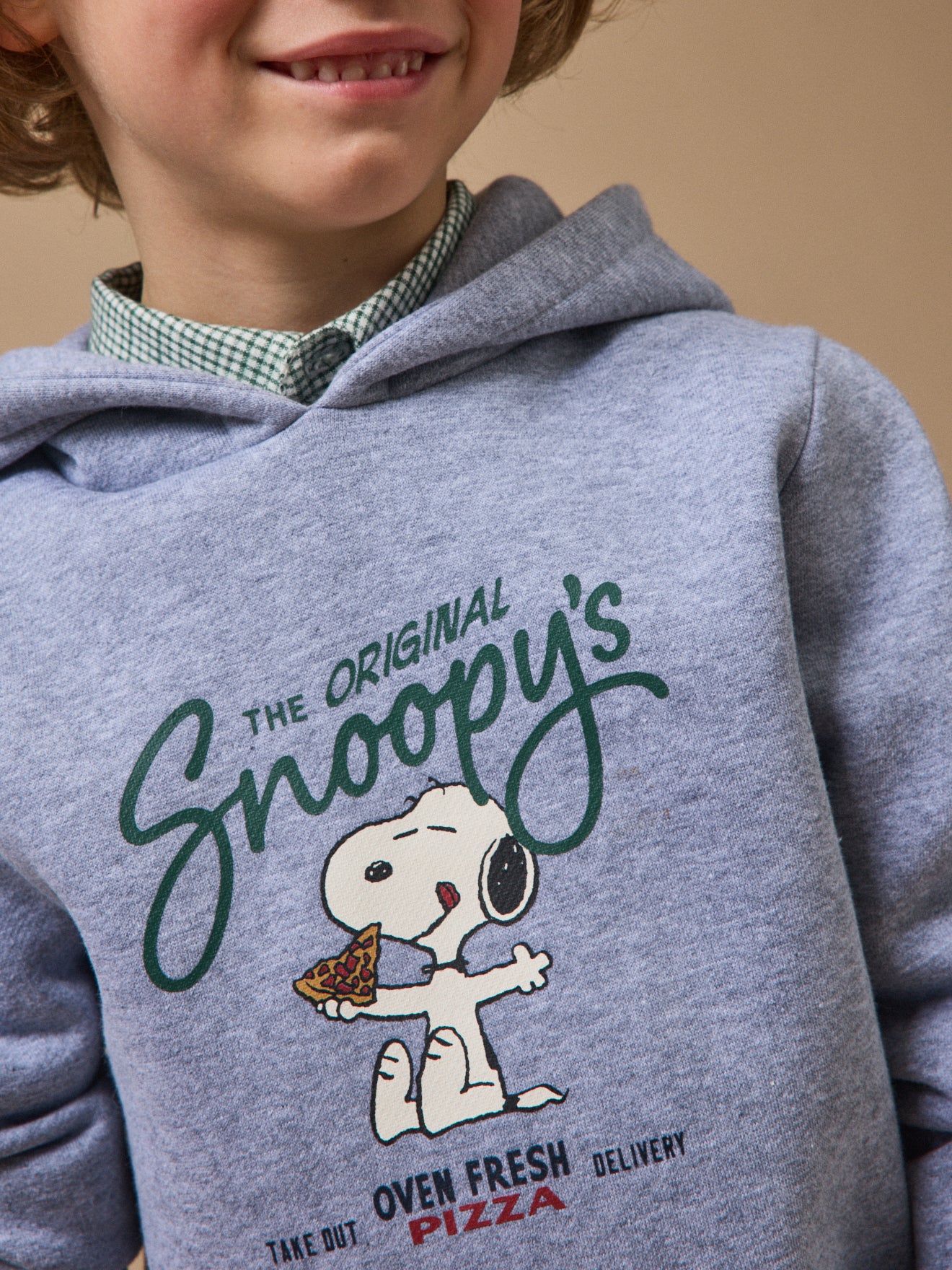Kinder-Kapuzen-Sweatshirt Cyrillus X PEANUTS™ – Kollektion « Snoopy »