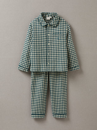 Jungen-Pyjama mit klassischem Vichy-Karo