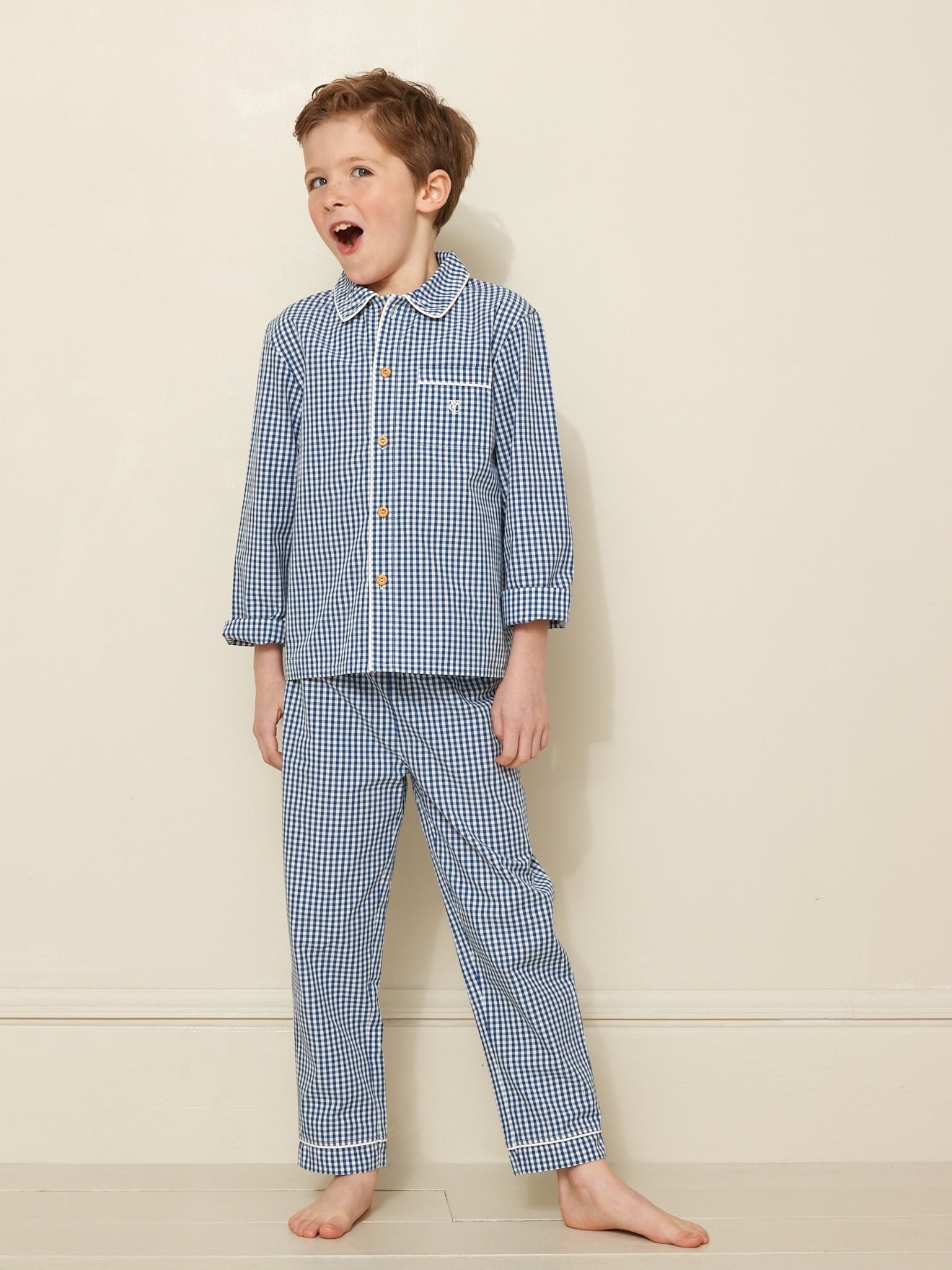 Jungen-Pyjama, Vichy-Karo