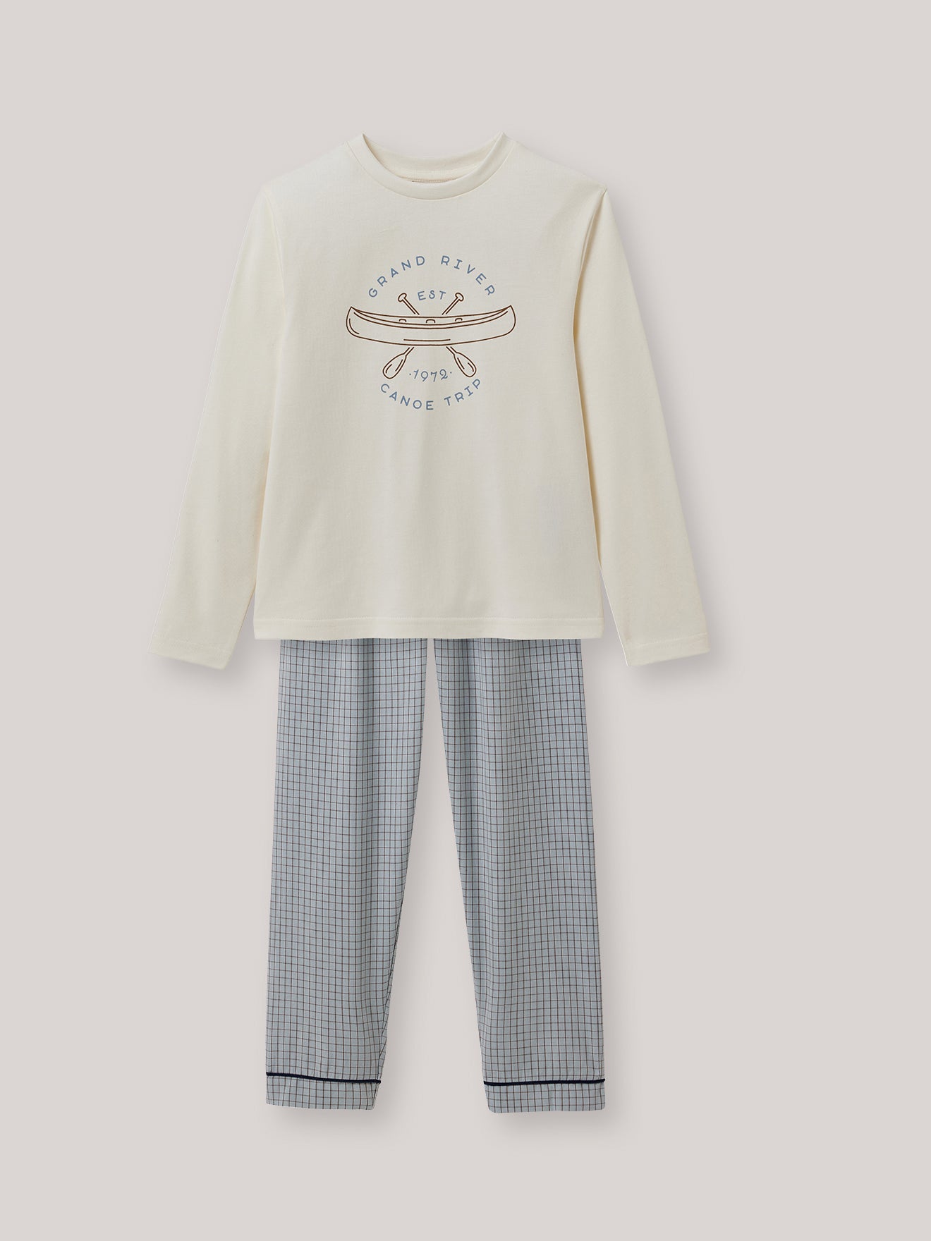 Jungen-Pyjama aus Mischgewebe – Bio-Baumwolle