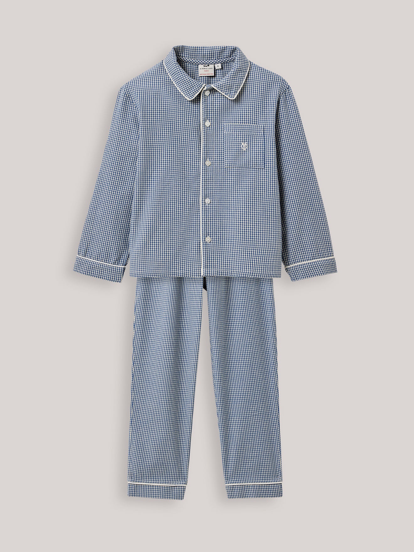 Jungen-Pyjama mit Vichy-Karos