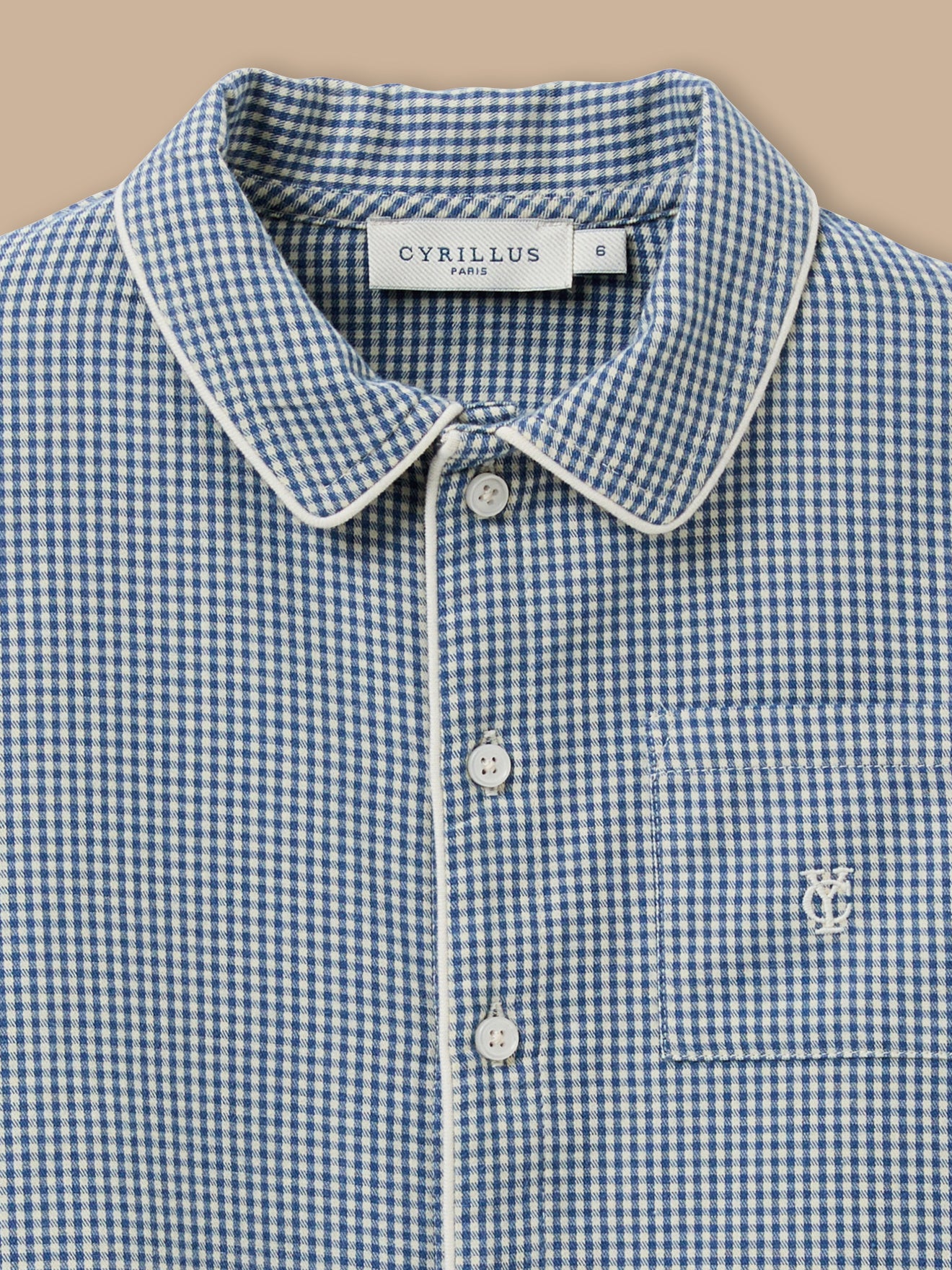 Jungen-Pyjama mit Vichy-Karos
