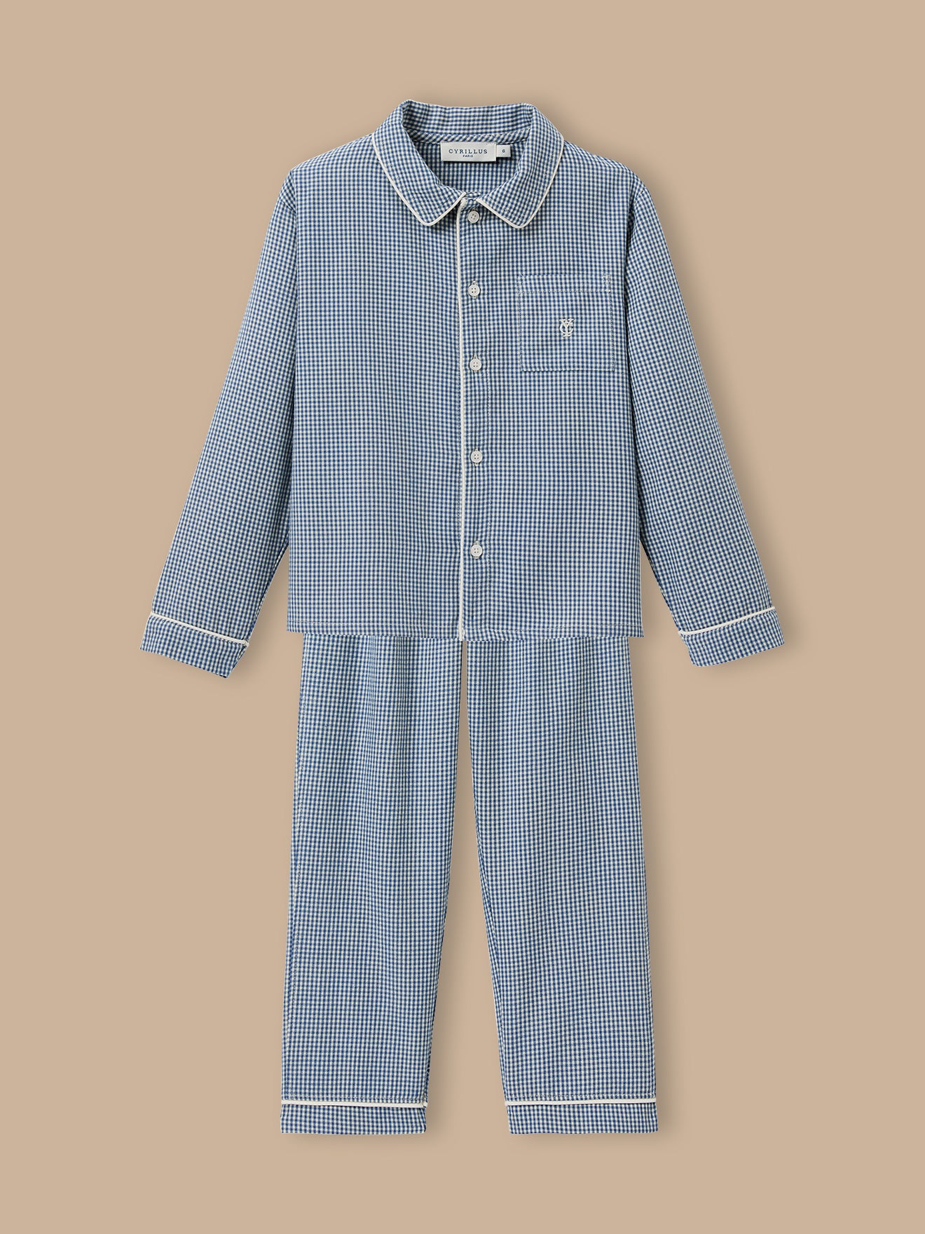 Jungen-Pyjama mit Vichy-Karos