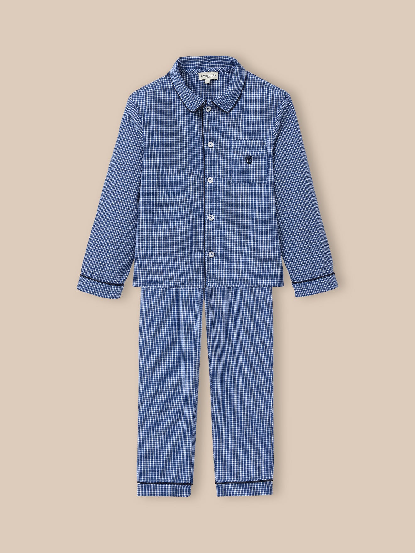 Jungen-Pyjama mit Vichy-Karos