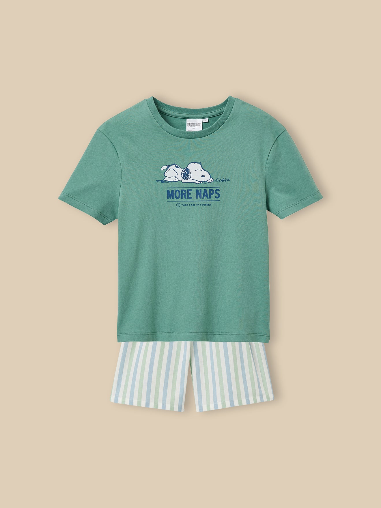 Kinder Kurz-Pyjama Cyrillus x PEANUTS(TM) – Snoopy Kollektion