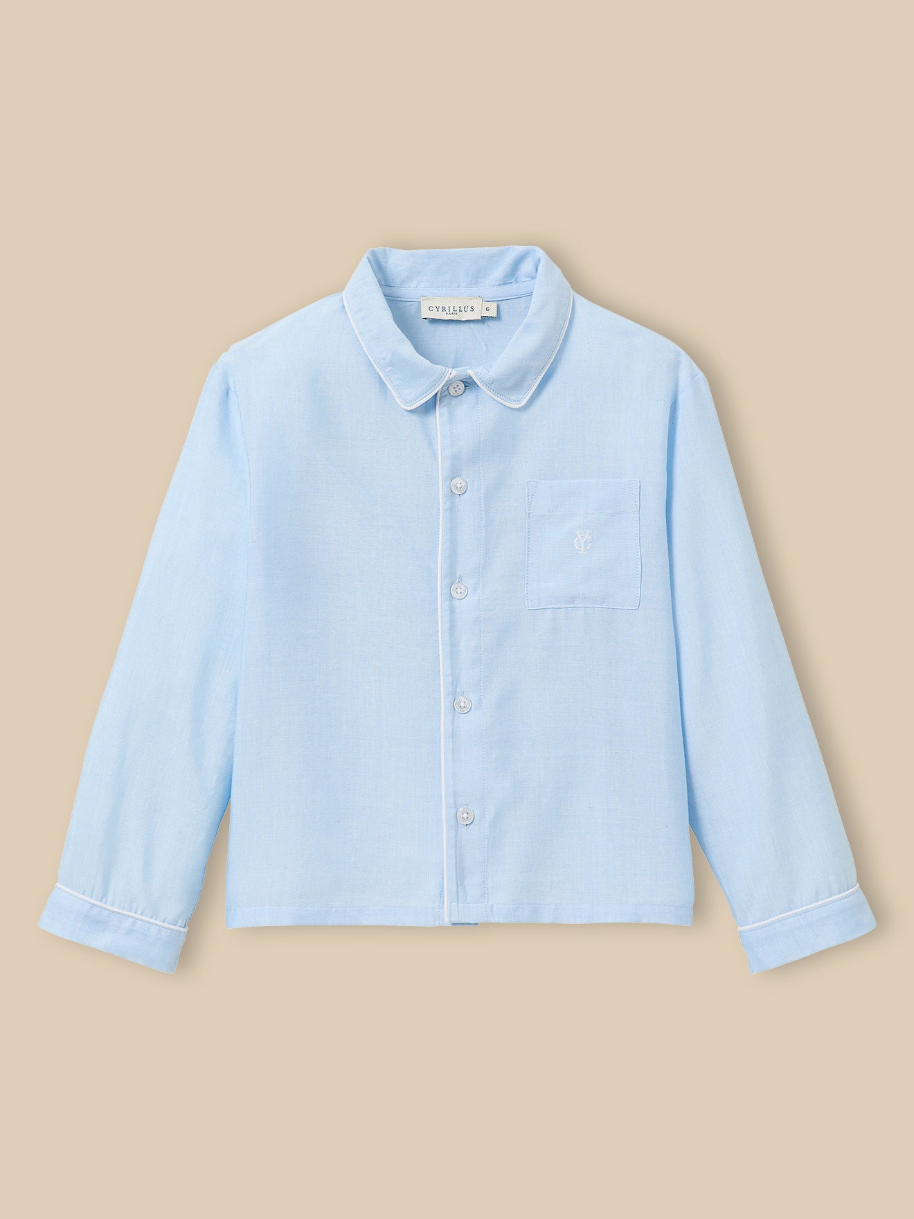 Jungen-Pyjama, einfarbig