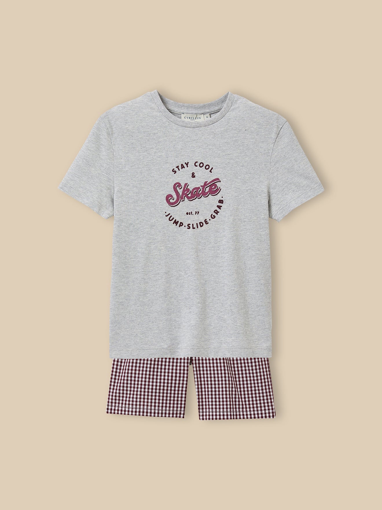 Jungen Kurz-Pyjama – Bio-Baumwolle