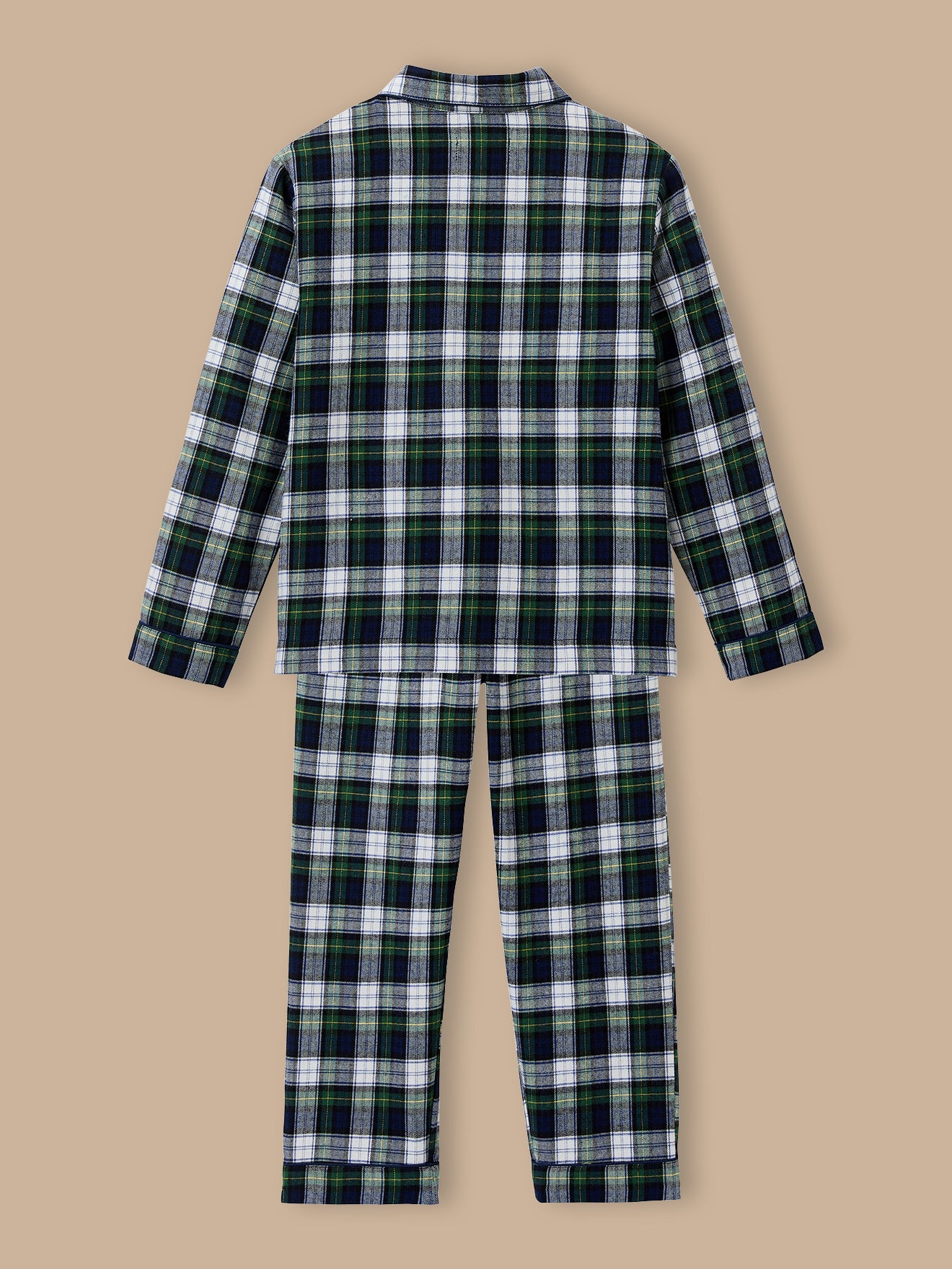 Jungen-Pyjama im Großvater-Look mit Karomuster