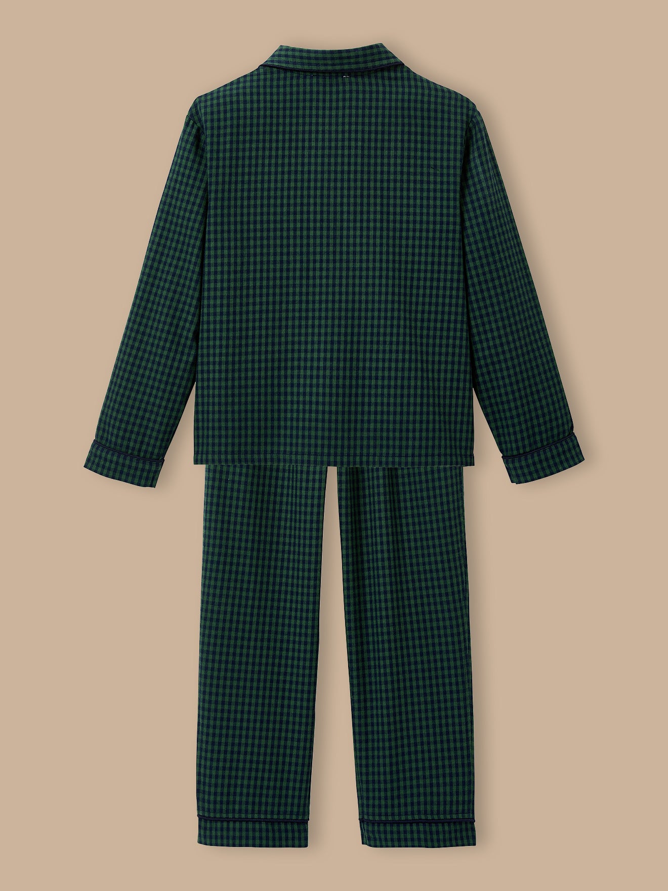 Jungen-Pyjama im Großvater-Look mit Karomuster