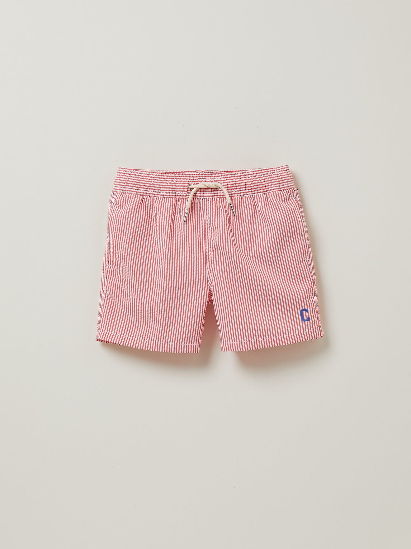 Jungen-Badeshorts aus Seersucker
