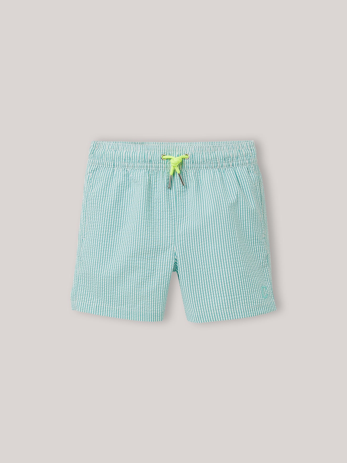 Jungen-Badeshorts aus Seersucker