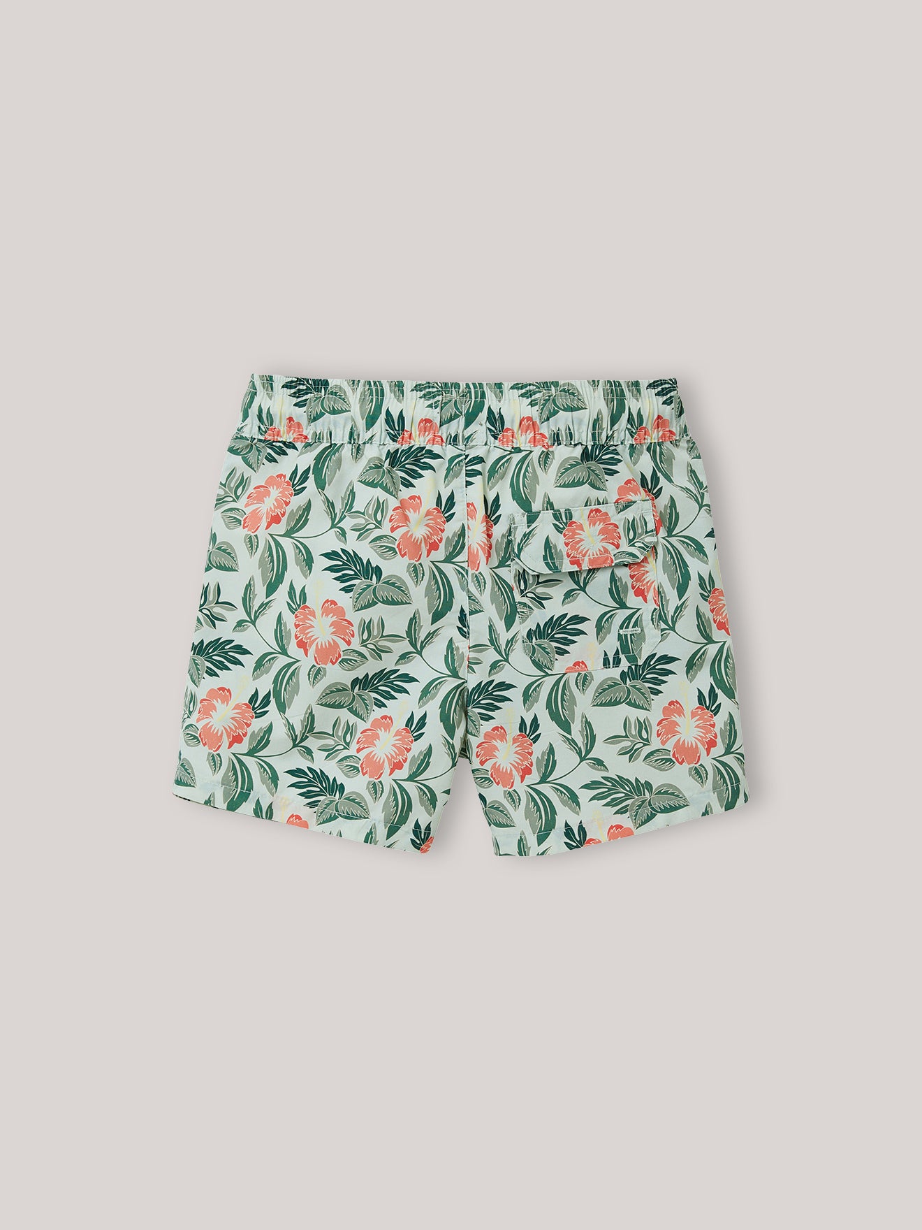 Jungen-Badeshorts mit exotischem Druckmuster