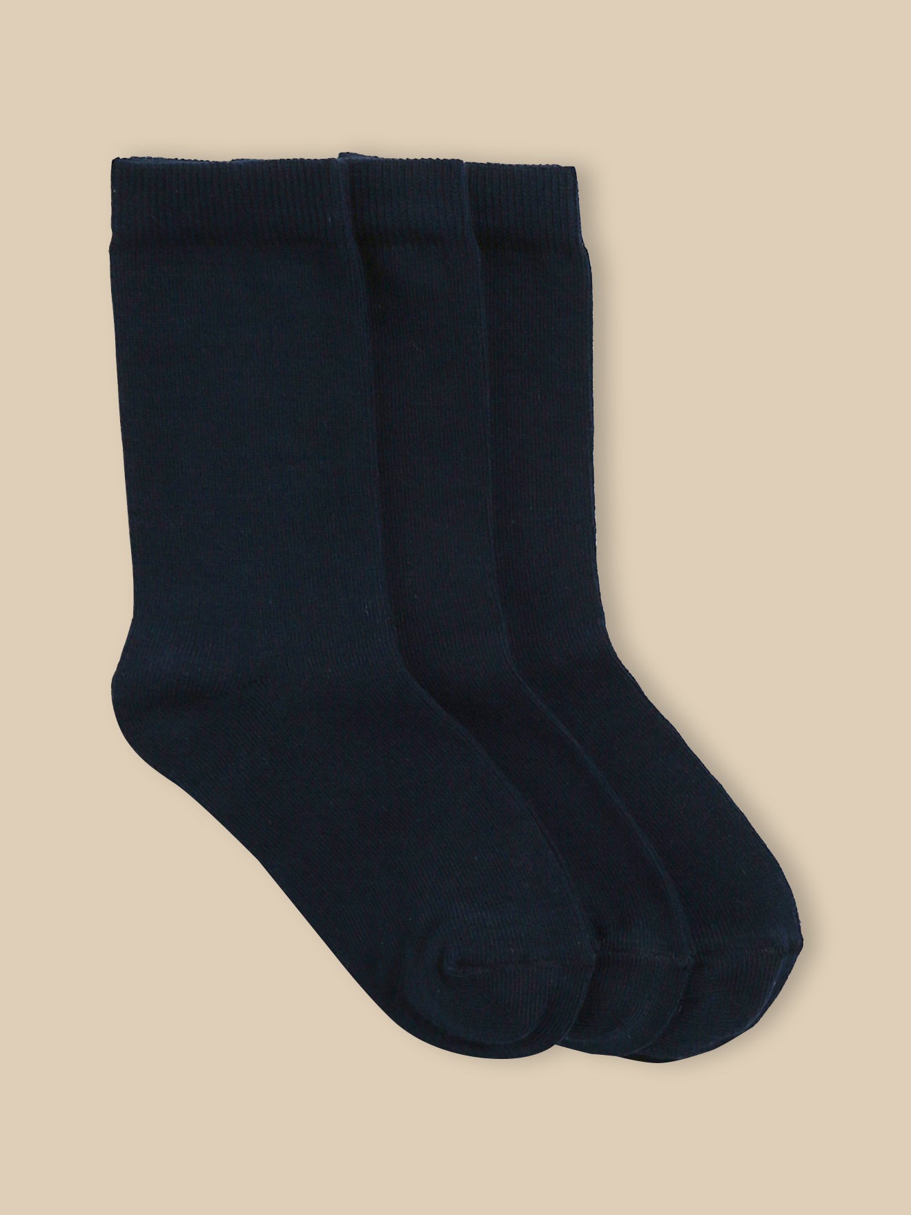 Jungensocken im 3er-Pack, unifarben