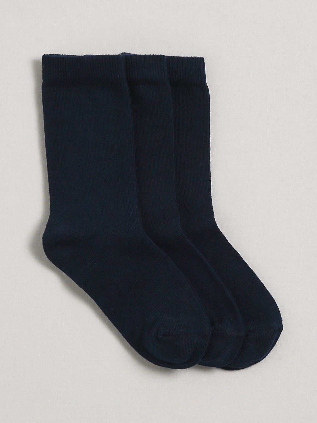 Jungensocken im 3er-Pack, unifarben