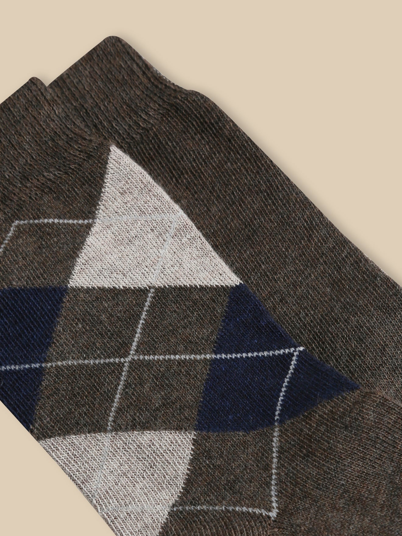 Socken im 2er-Pack mit Intarsienmuster und uni