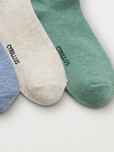 Jungensöckchen im 3er-Pack, unifarben