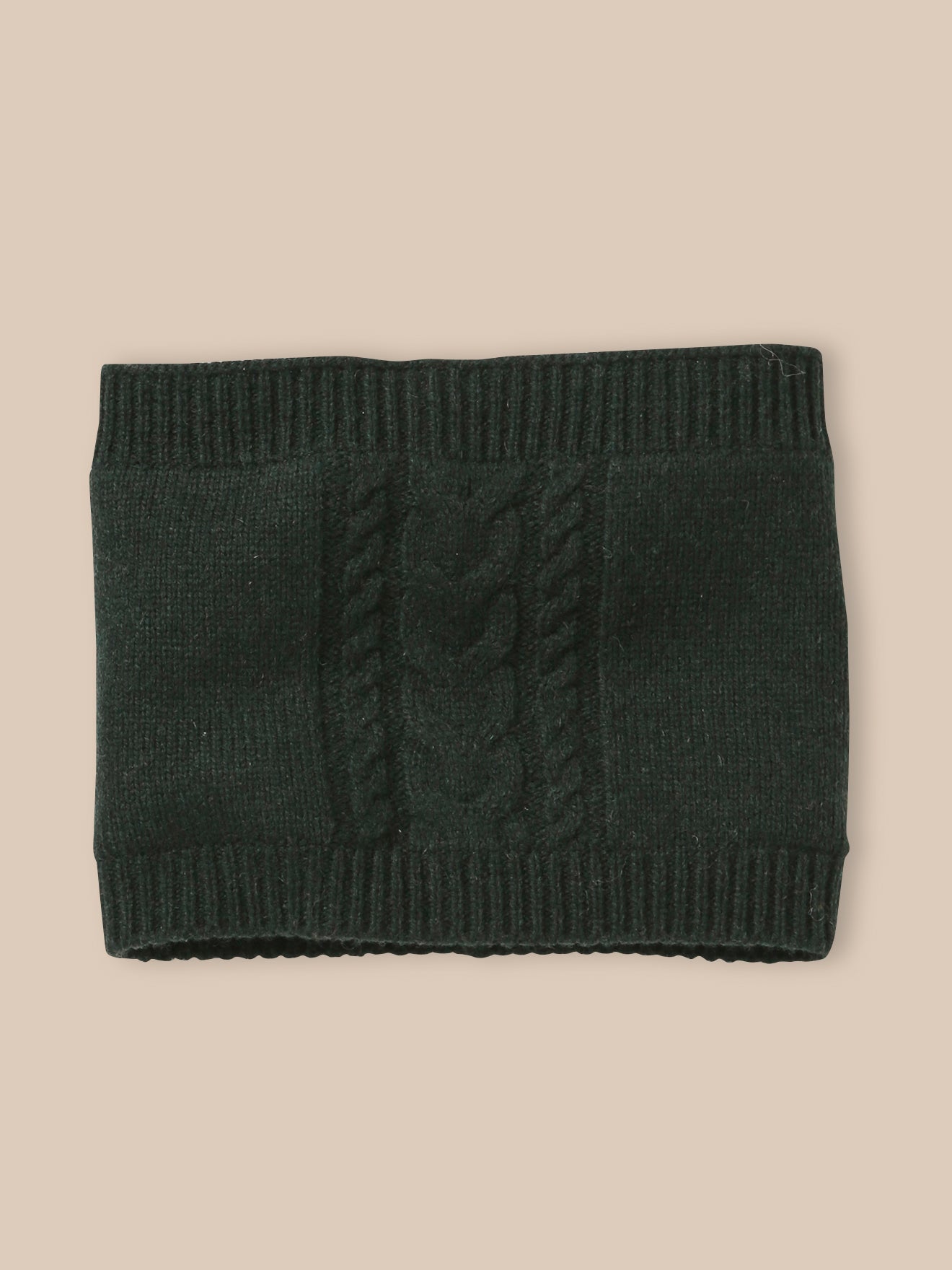 Jungen-Snood aus Lambswool mit Zopfmuster