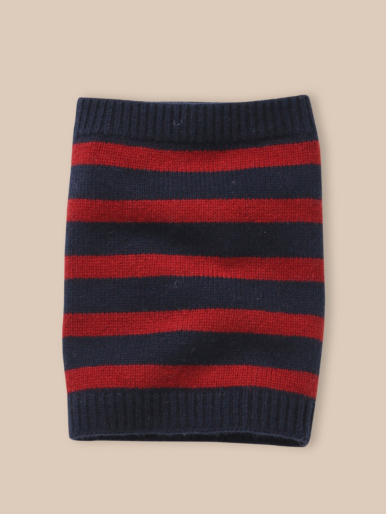 Jungen-Snood aus gestreifter Wolle