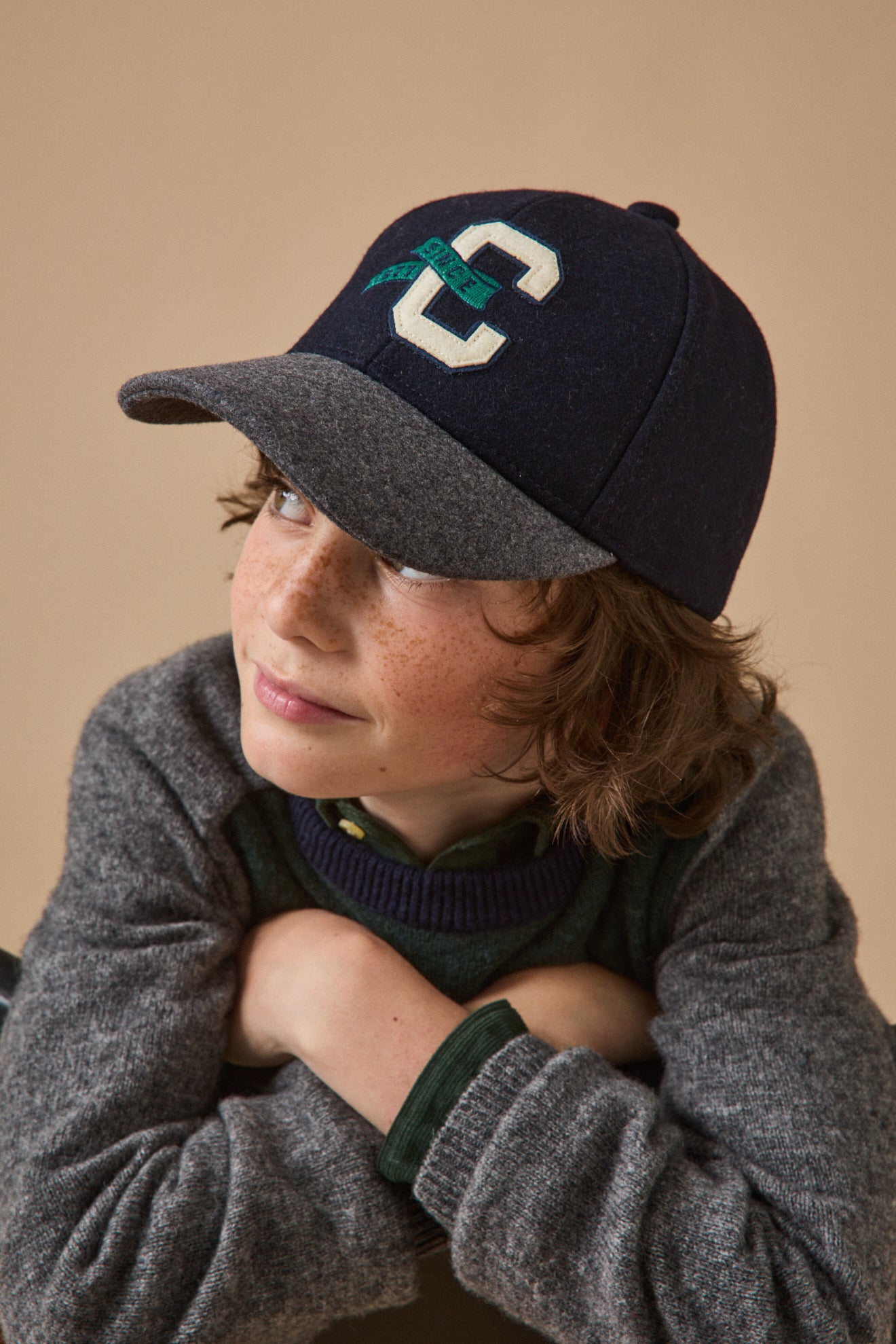 Wollstoff-Cap für Erwachsene und Kinder