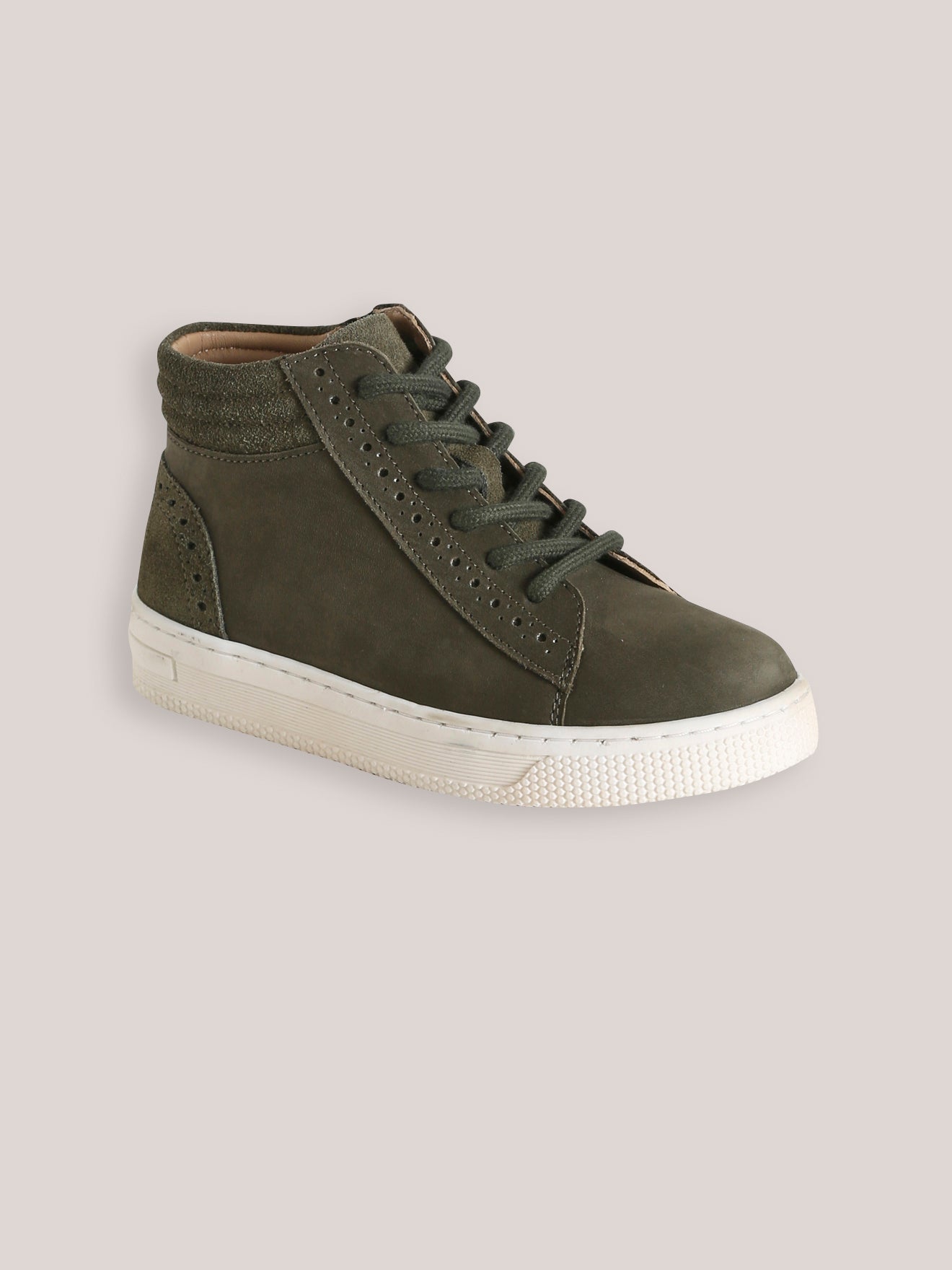 Hohe Jungen-Sneakers aus Leder