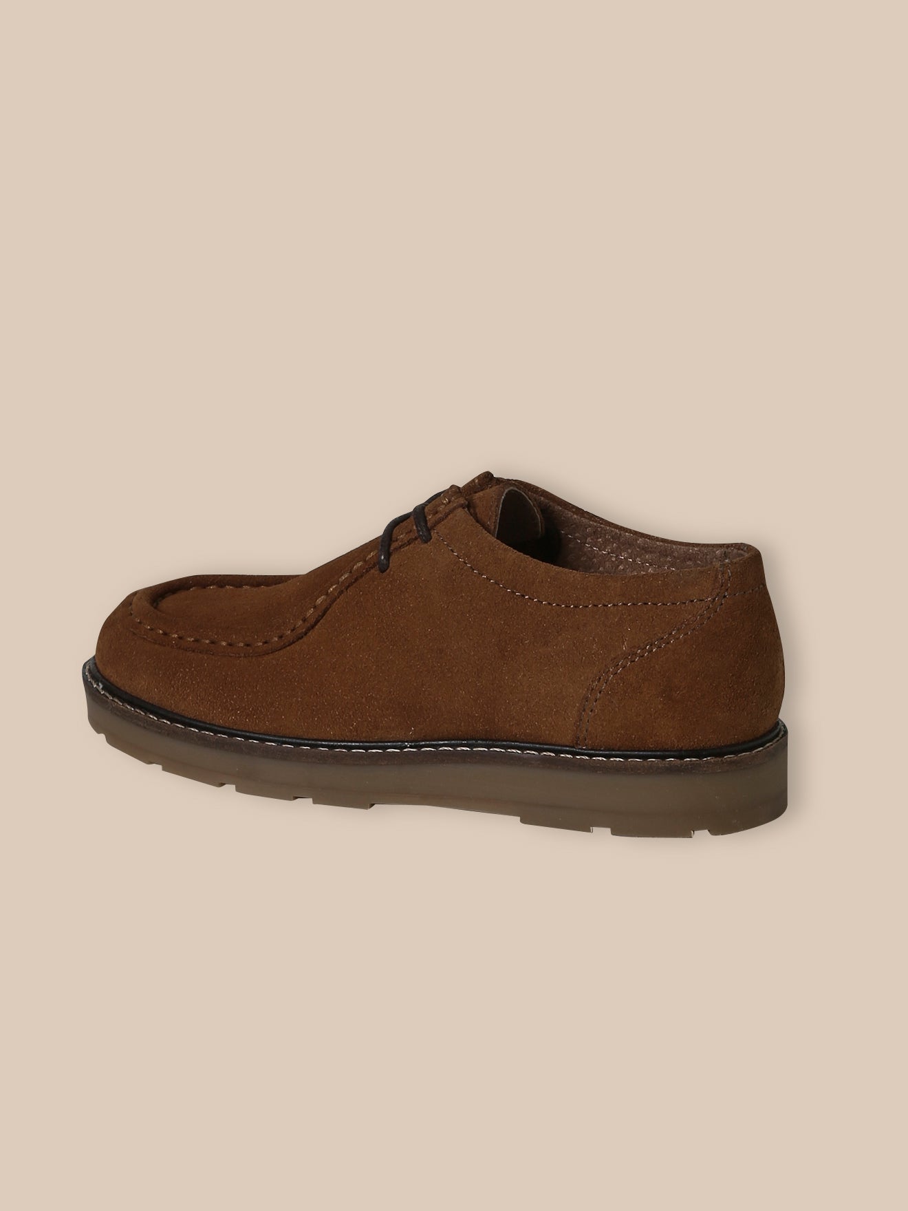 Jungen-Schnürschuhe aus Veloursleder