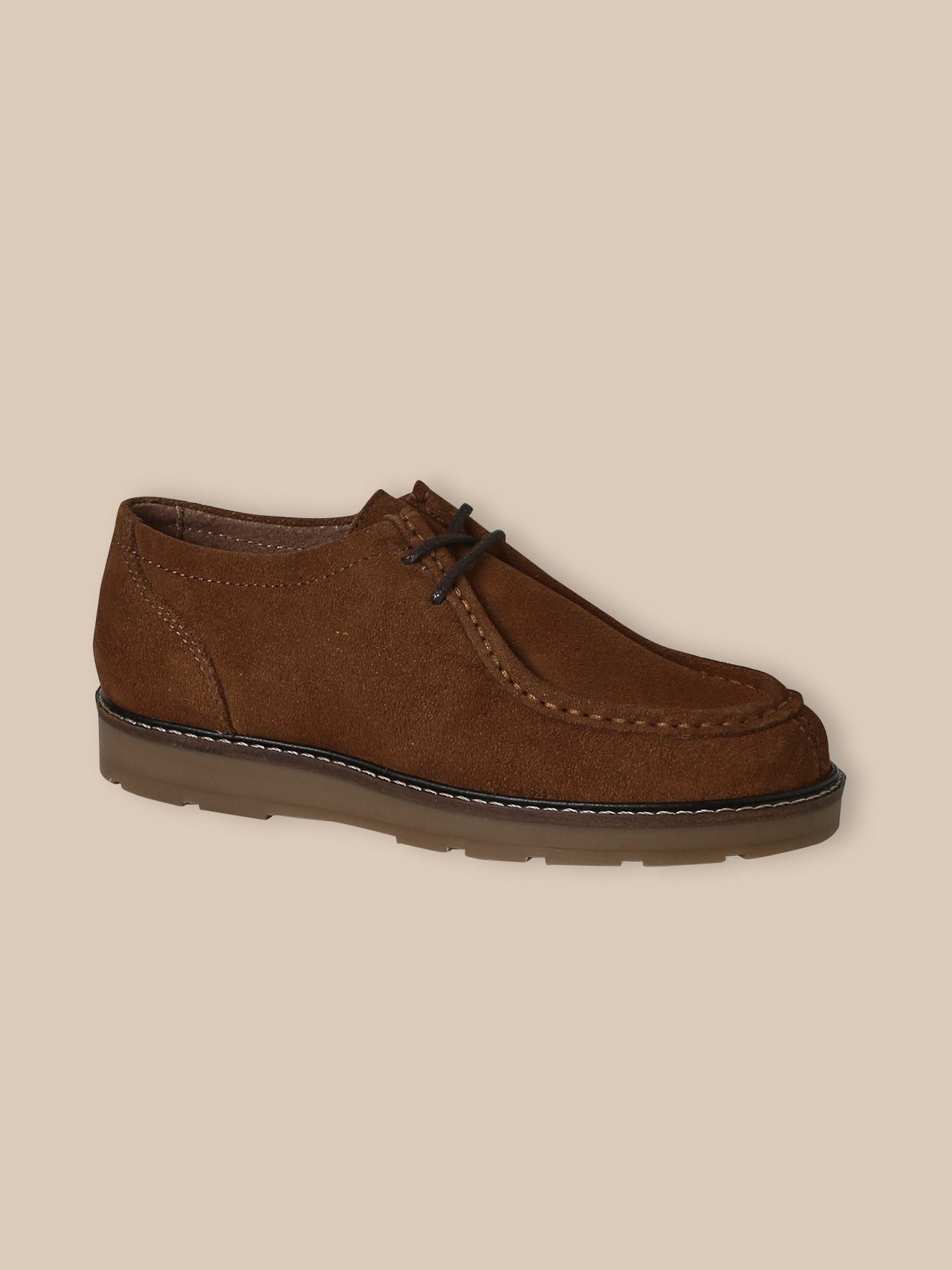 Jungen-Schnürschuhe aus Veloursleder