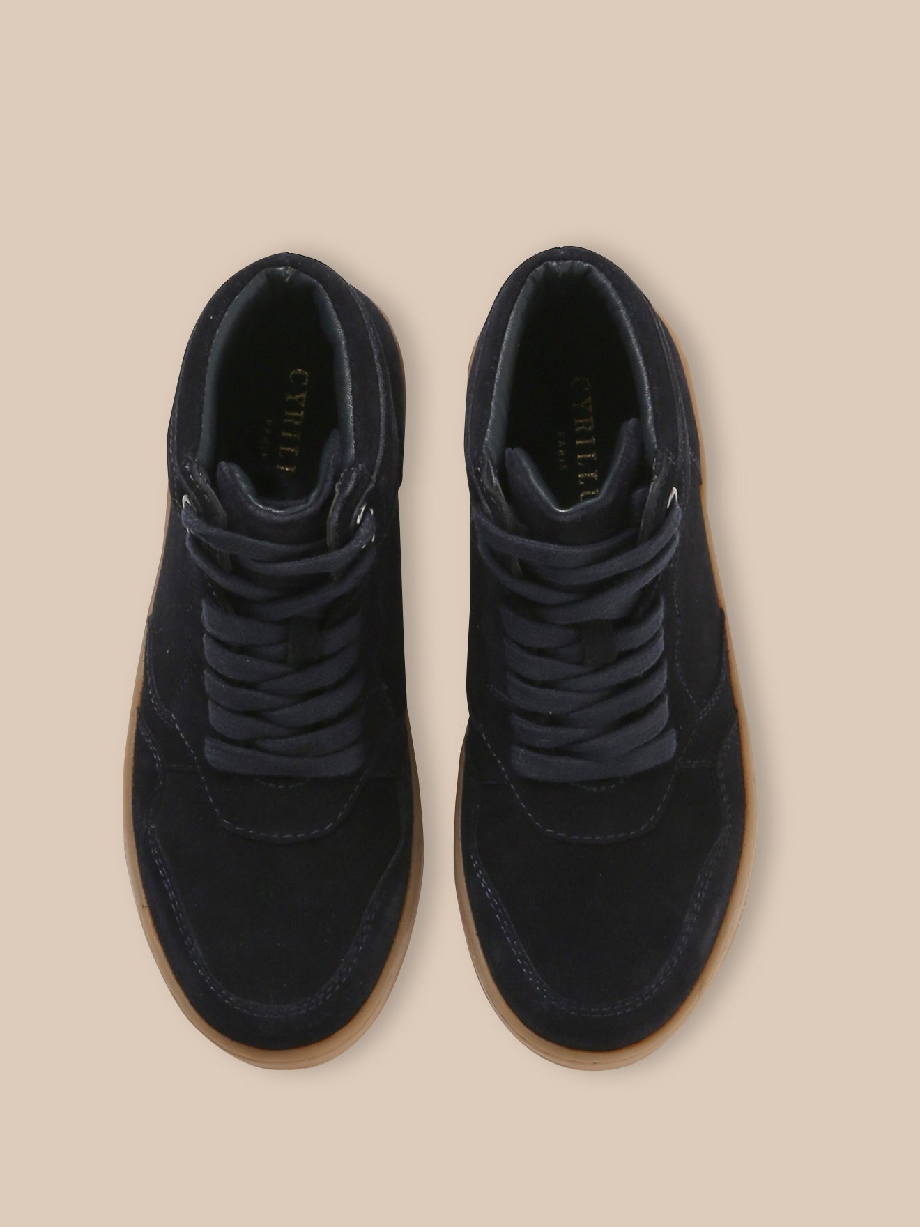 Jungen-Sneaker High aus Veloursleder