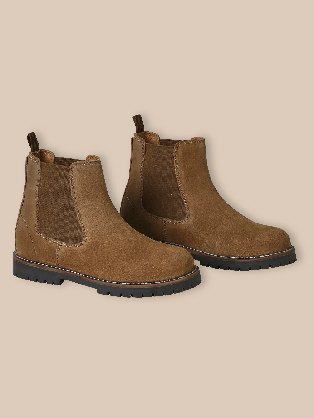 Jungen-Chelsea-Boots aus Veloursleder