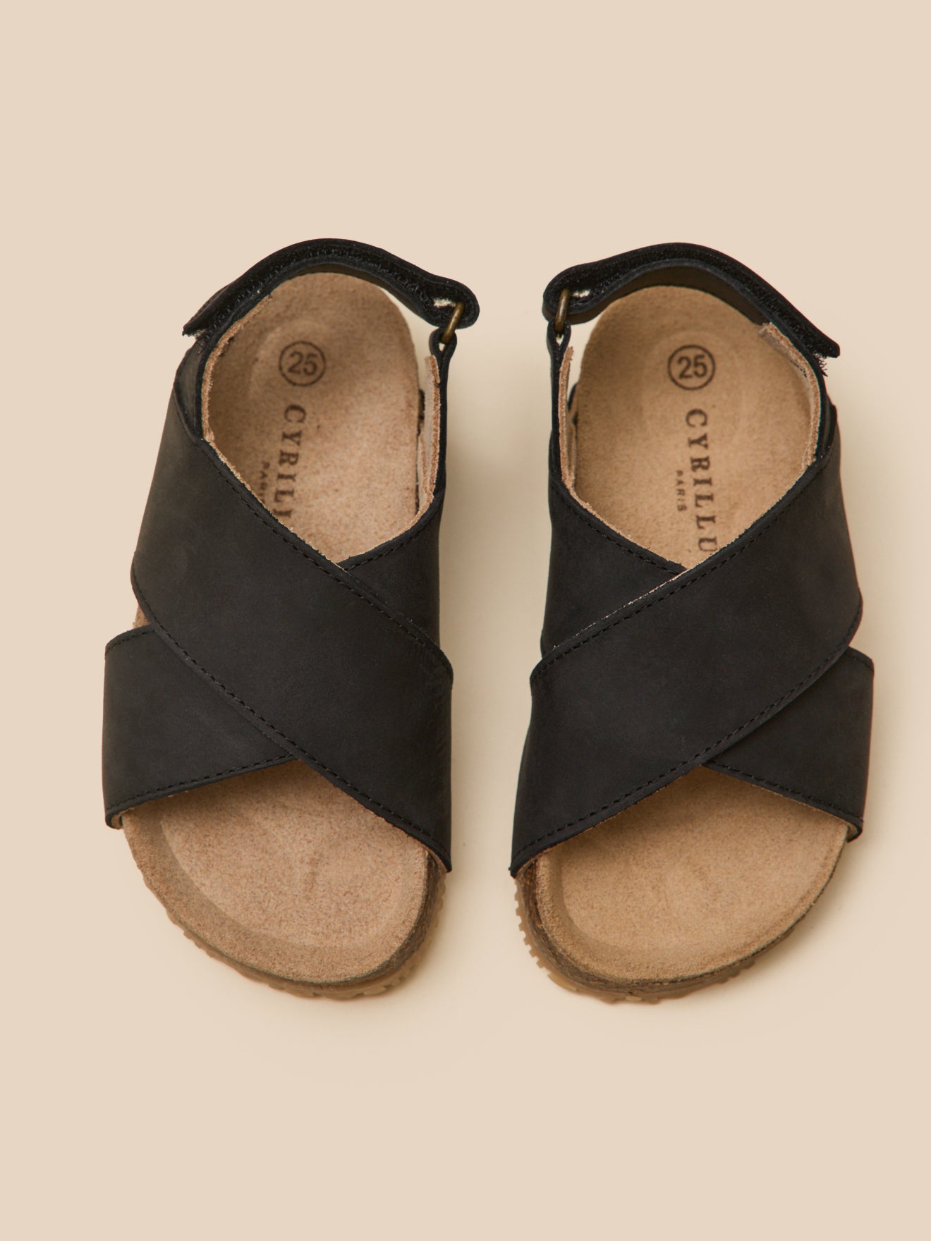Jungen-Sandalen aus Leder mit Riemen