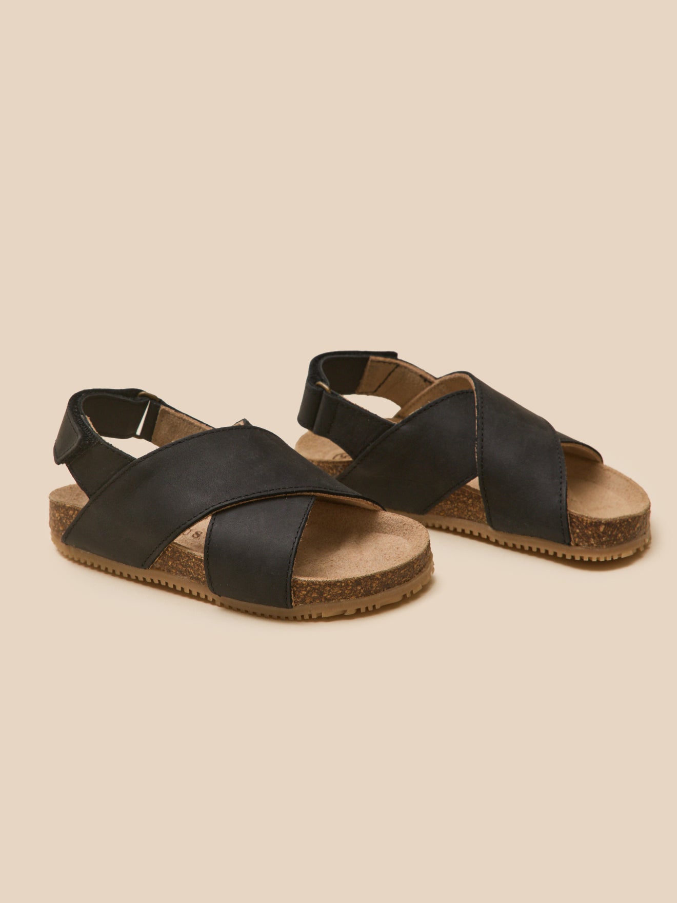 Jungen-Sandalen aus Leder mit Riemen