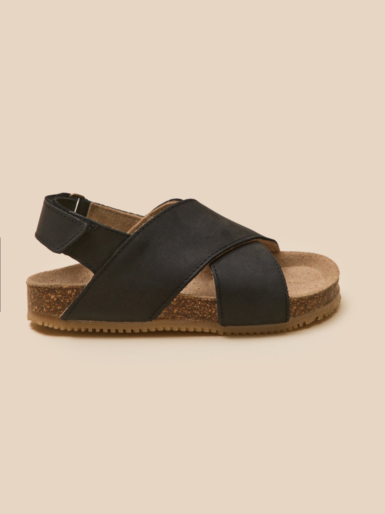 Jungen-Sandalen aus Leder mit Riemen